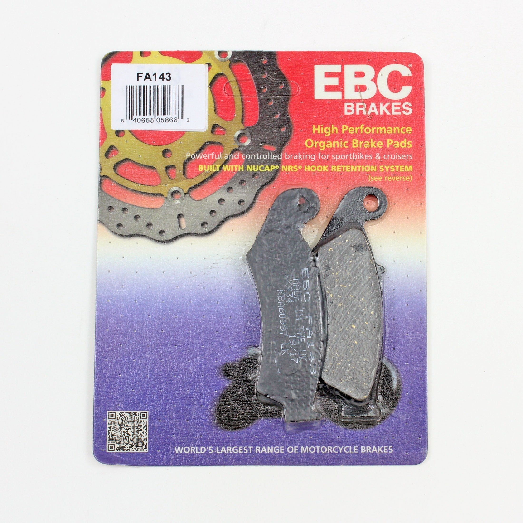 EBC Brake Pads Organic  for 1994-1995 Honda RVF750R:RC45-Rear