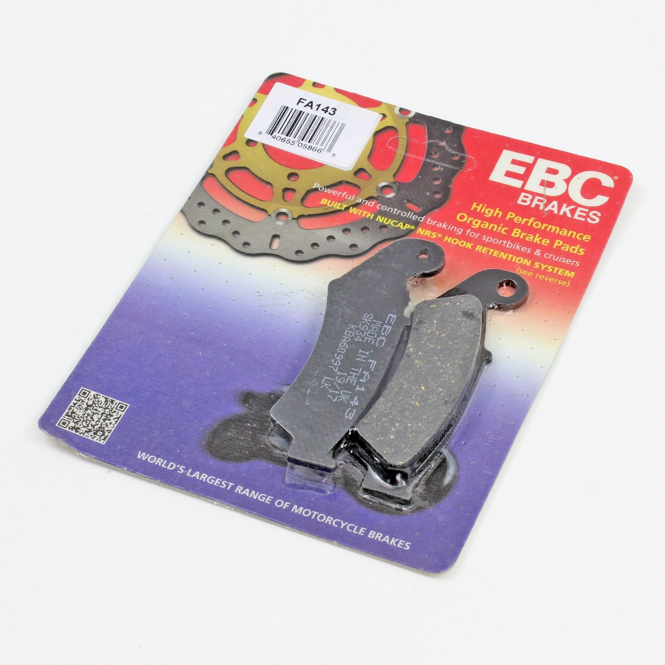 EBC Brake Pads Organic  for 1990 Honda VFR750R:RC30-Rear