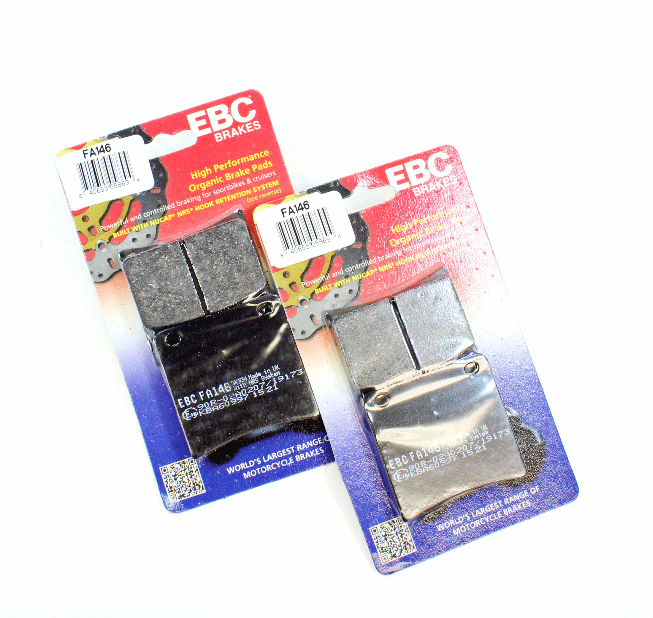 EBC Brake Pads Organic  for 1991-1993 Suzuki GSX1100G-Rear