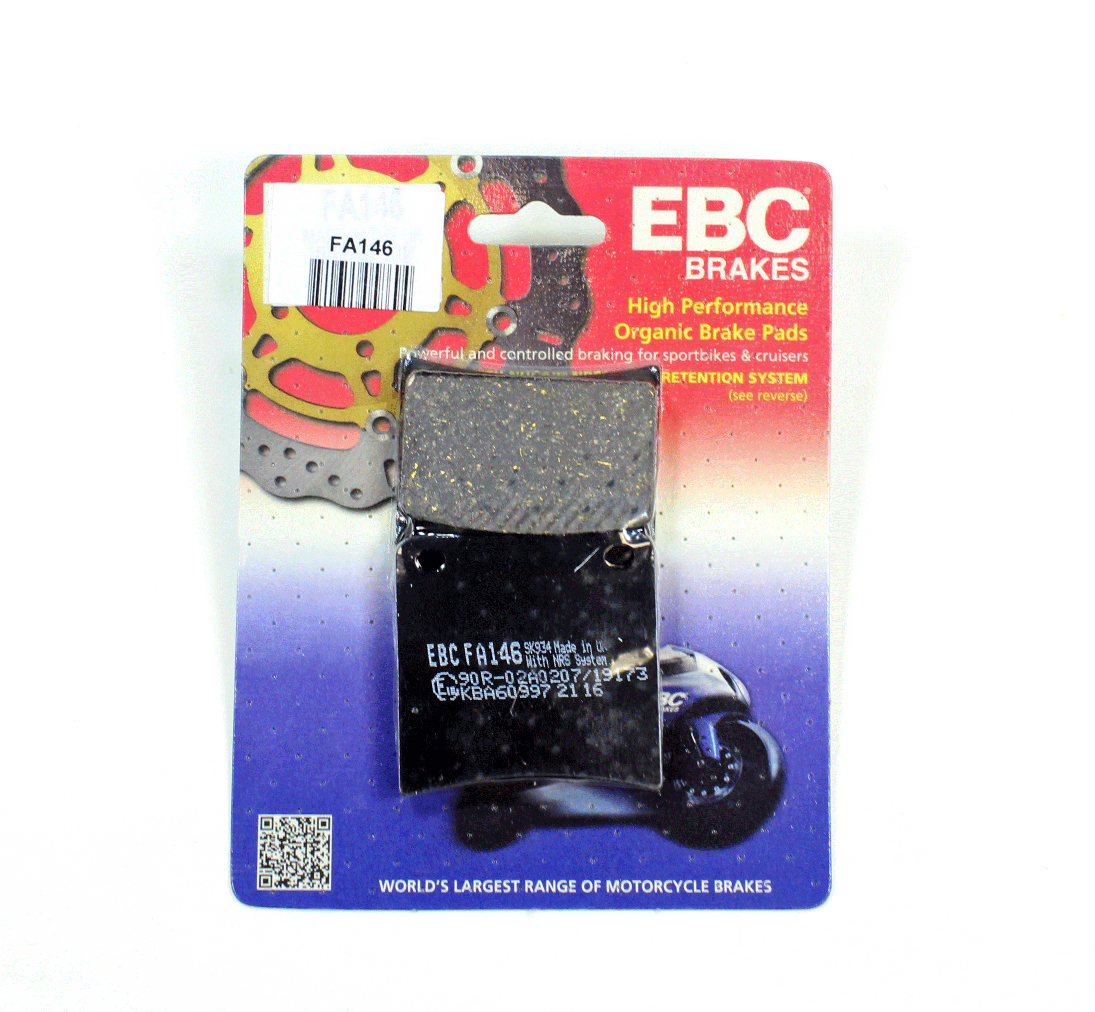 EBC Brake Pads Organic  for 1988-1993 Suzuki Katana 1100:GSX1100F-Front