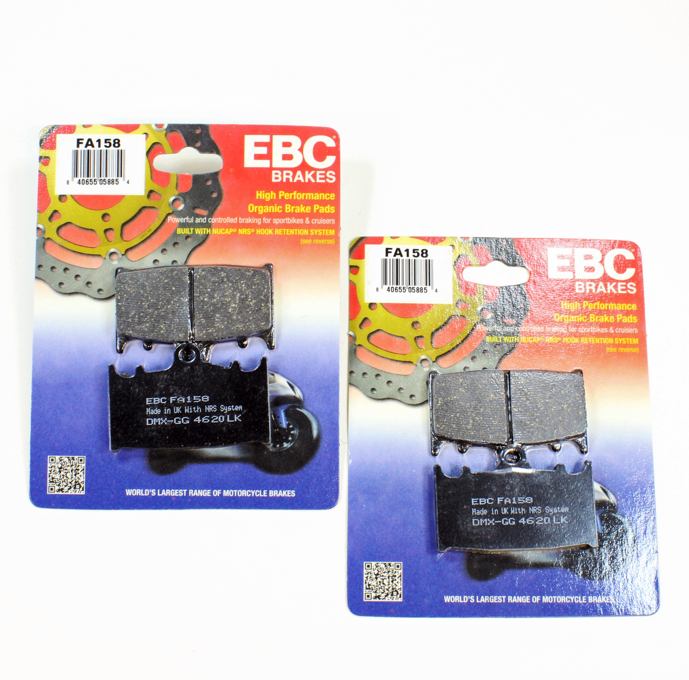 EBC FA158 Performance Organic Front Brake Pads-2 Pair