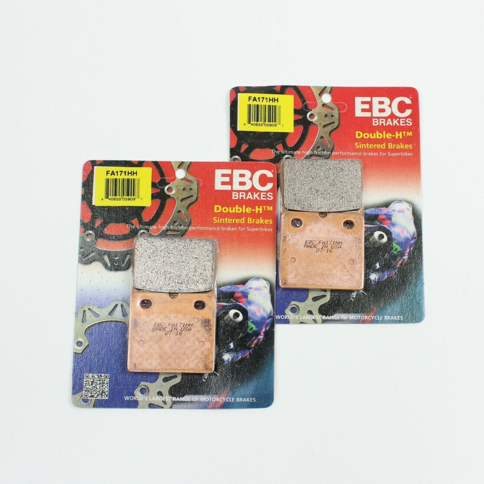 EBC Brake Pad Set Sintered for 1988-1991 BMW K100LT-Front