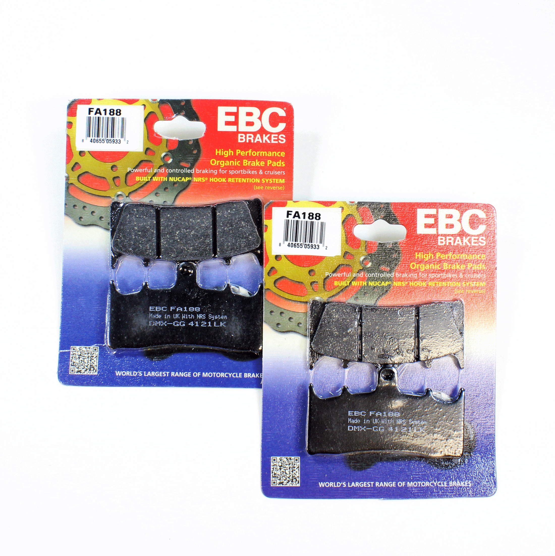 EBC Brake Pad Set Organic for 2004-2006 Suzuki Hayabusa:GSX1300RZ Limited Ed-Front