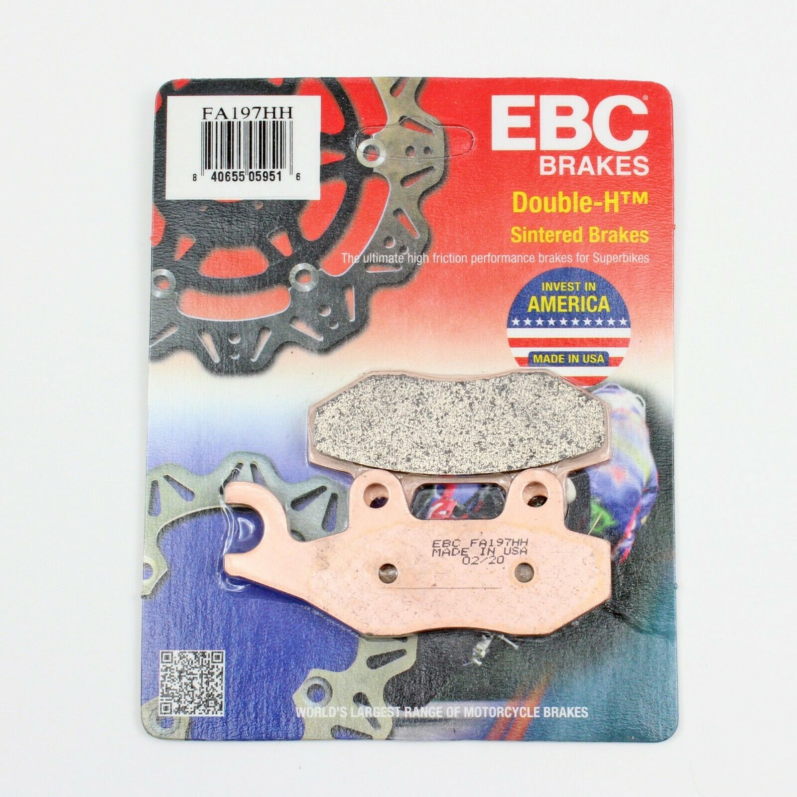 EBC FA197HH Rated Sintered Rear Brake Pads-1 Pair