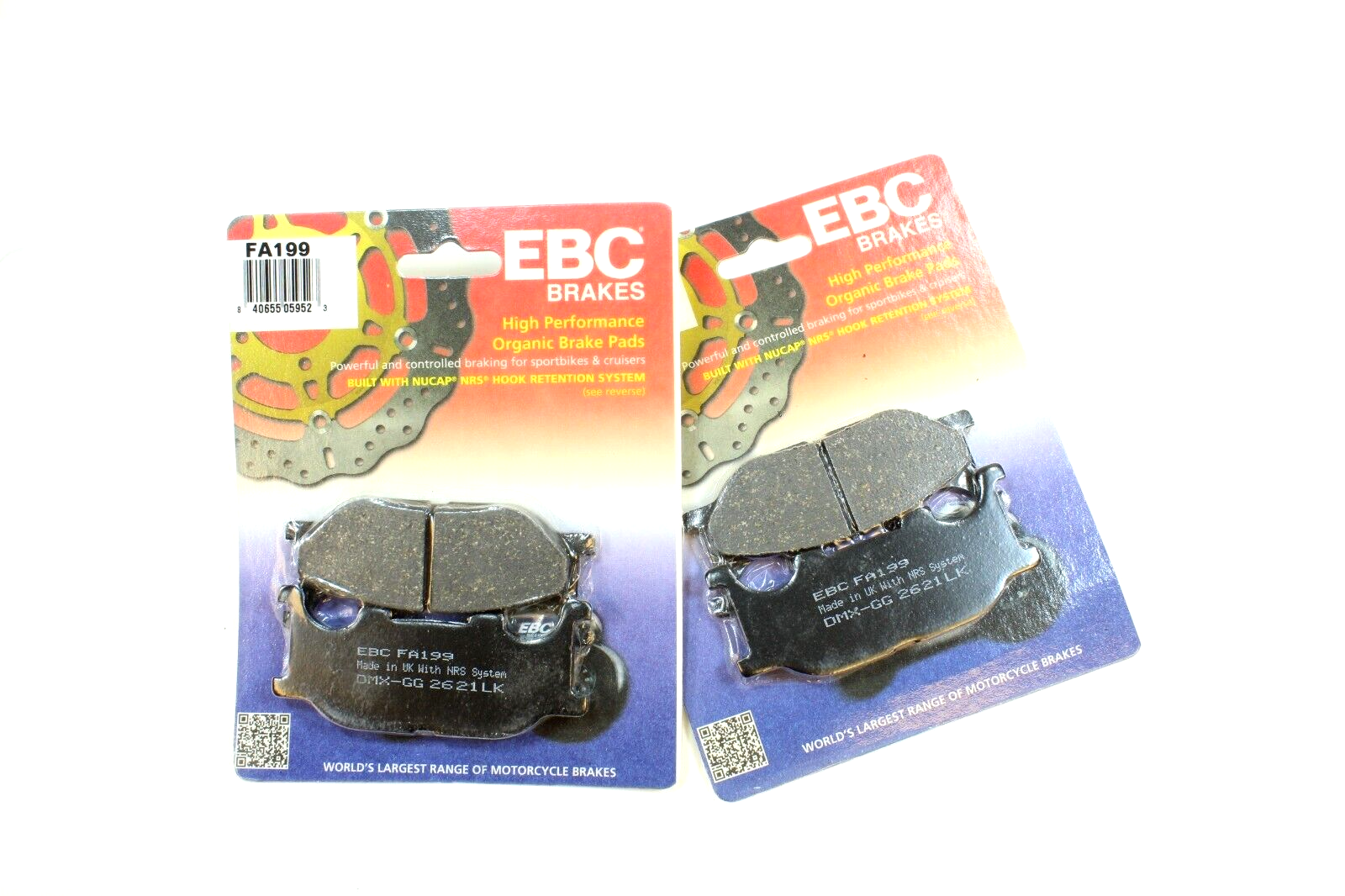 EBC Brake Pad Set Organic for 2004-2006 Yamaha FZ6-Front