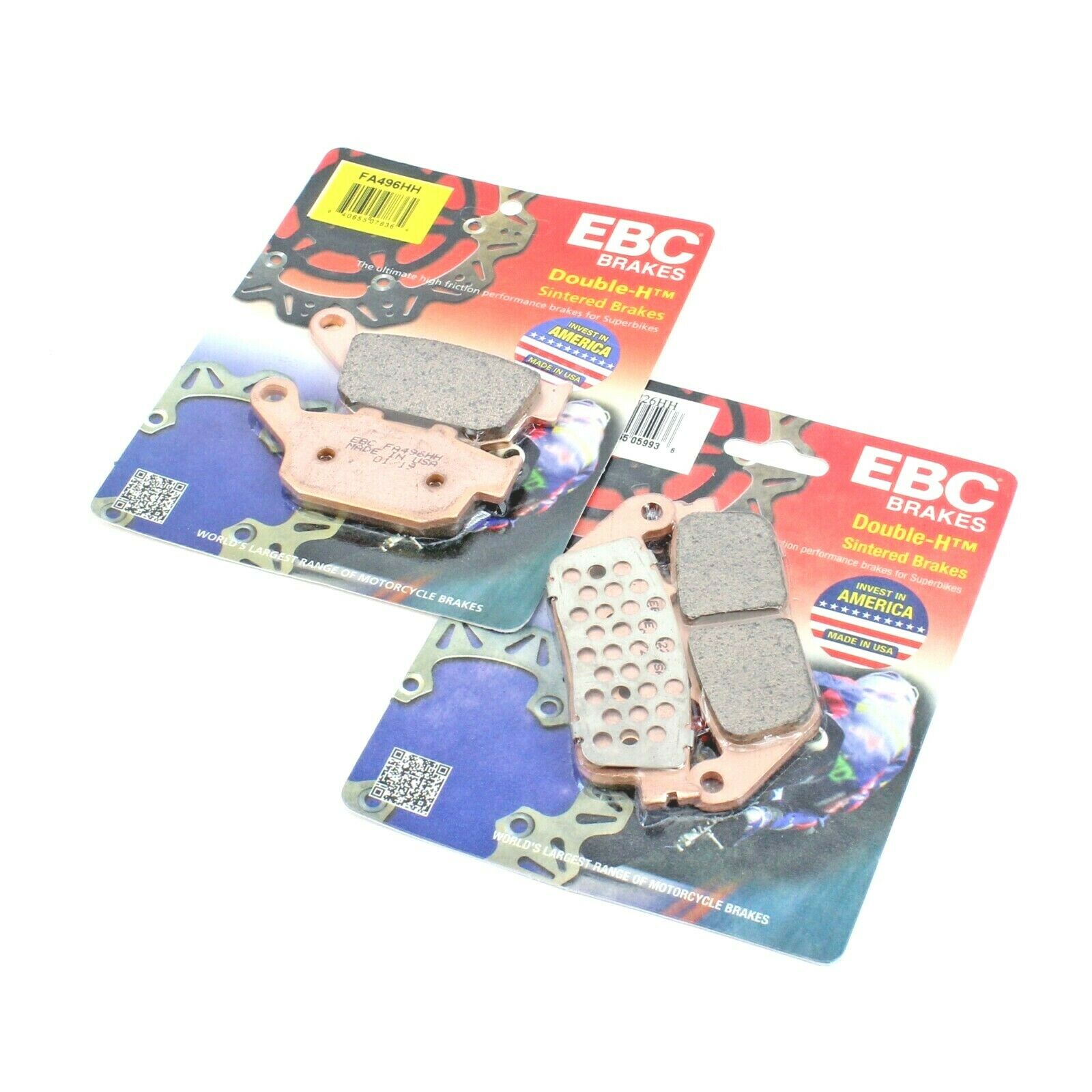 Front & Rear EBC FA226HHx1 & FA496HHx1 Sintered Brake Pads-2 Pair