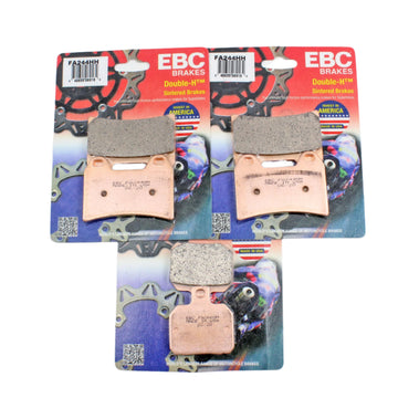 EBC Brake Pad Set Sintered for 1998-2001 Aprilia RSV Mille-Front & Rear - 3 Pair