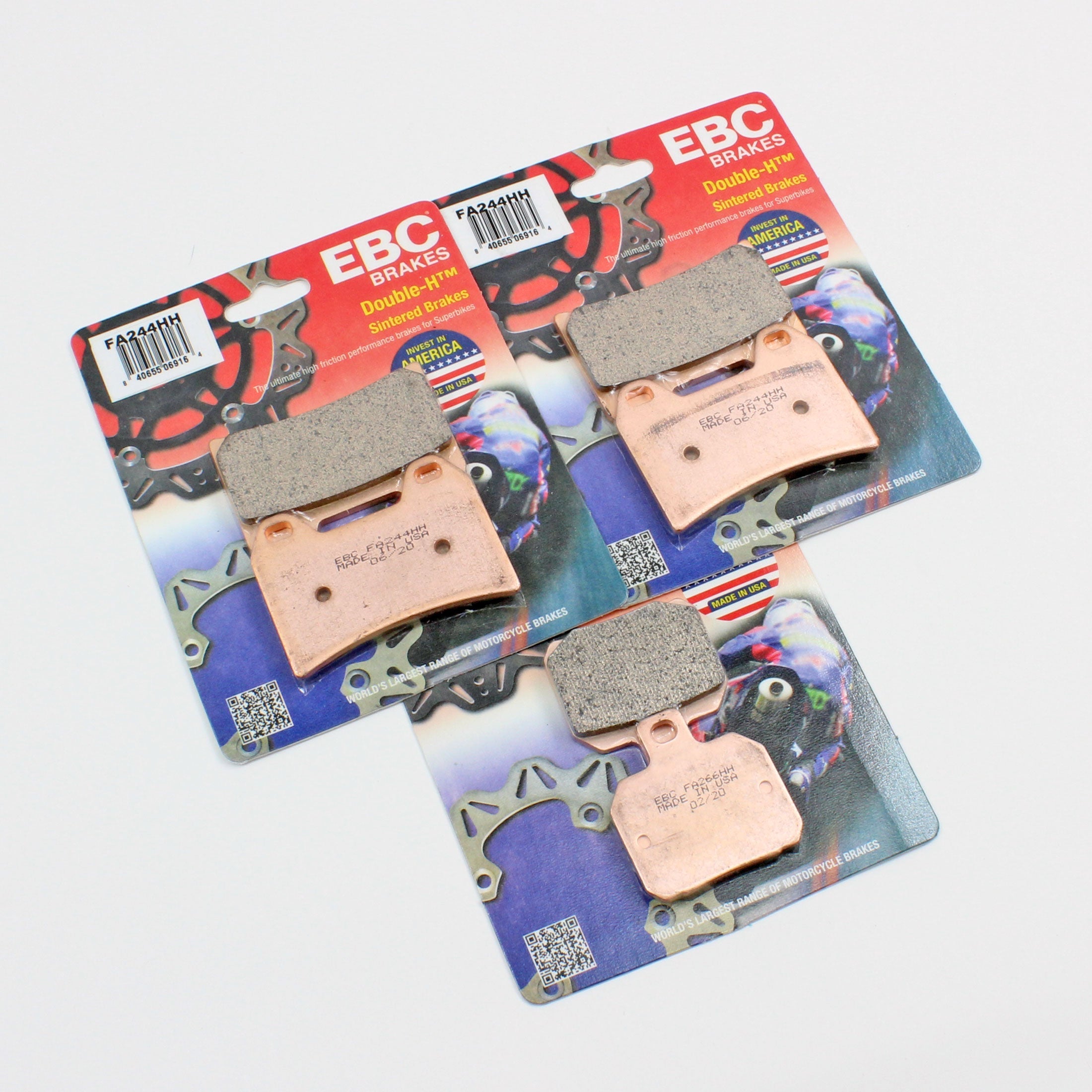 EBC Brake Pad Set Sintered for 2000-2001 Ducati MH900e:Mike Hailwood Replica-Front/Rear