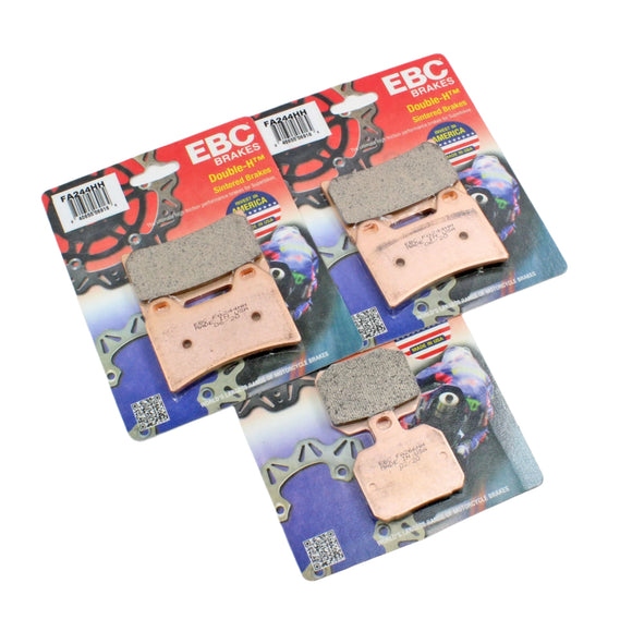 EBC Brake Pad Set Sintered for 1998-2001 Aprilia RSV Mille-Front & Rear - 3 Pair