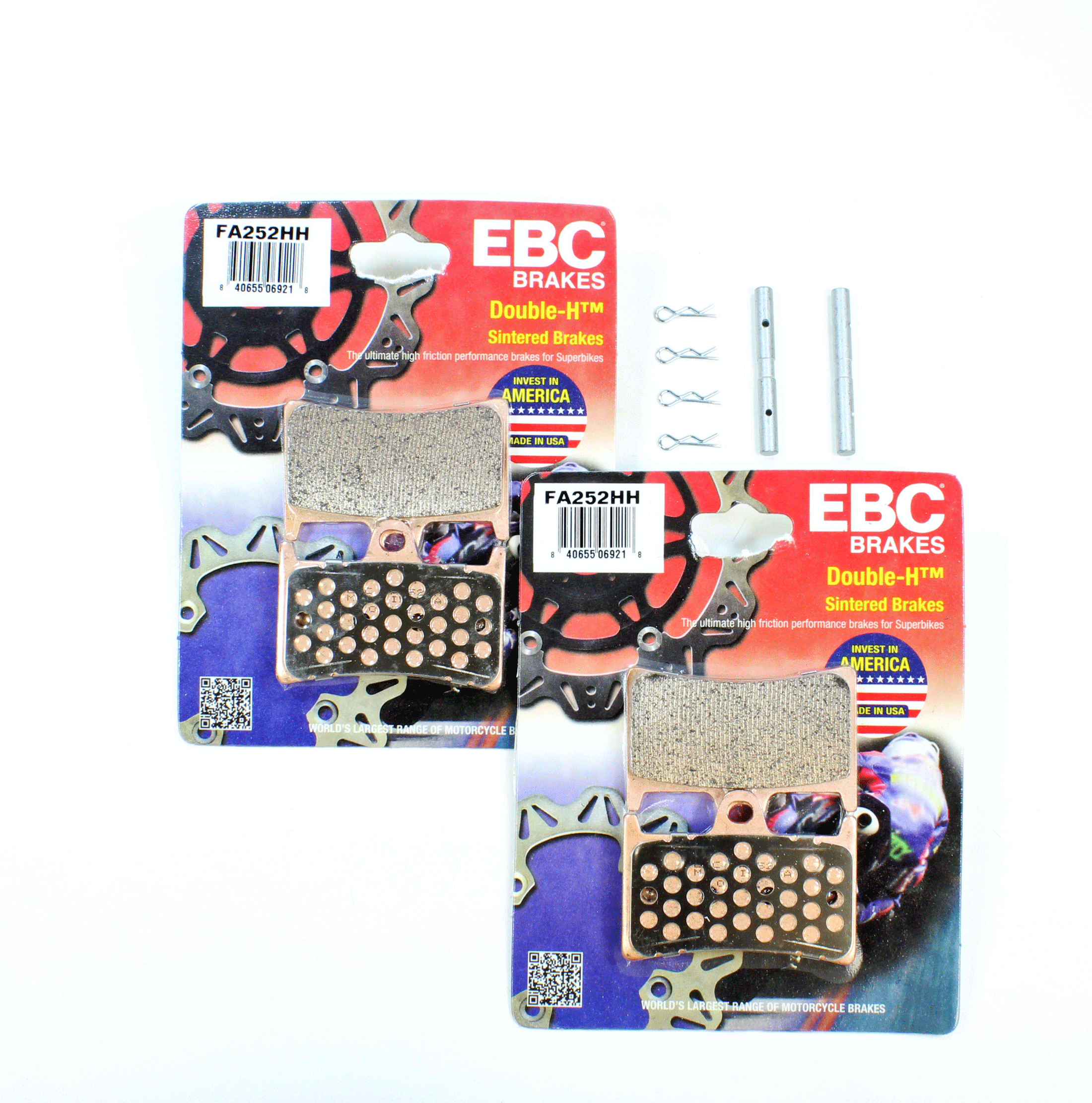 EBC Sintered Brake Pads with Pins for 2014 Yamaha Raider SCL:XV1900CBO-Front