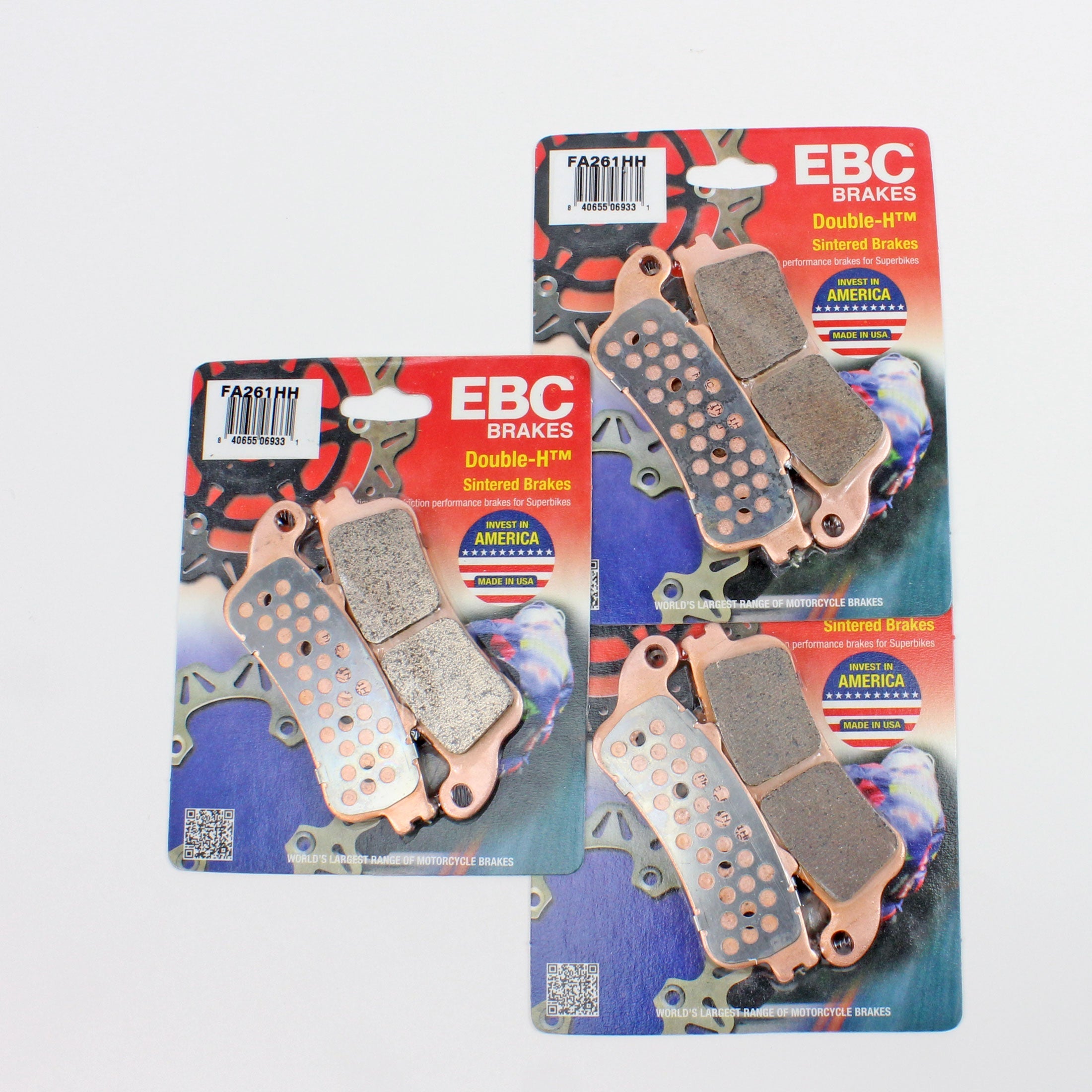 EBC Brake Pad Set Sintered for 2005-2007 Honda VTX1800C1-Front/Rear