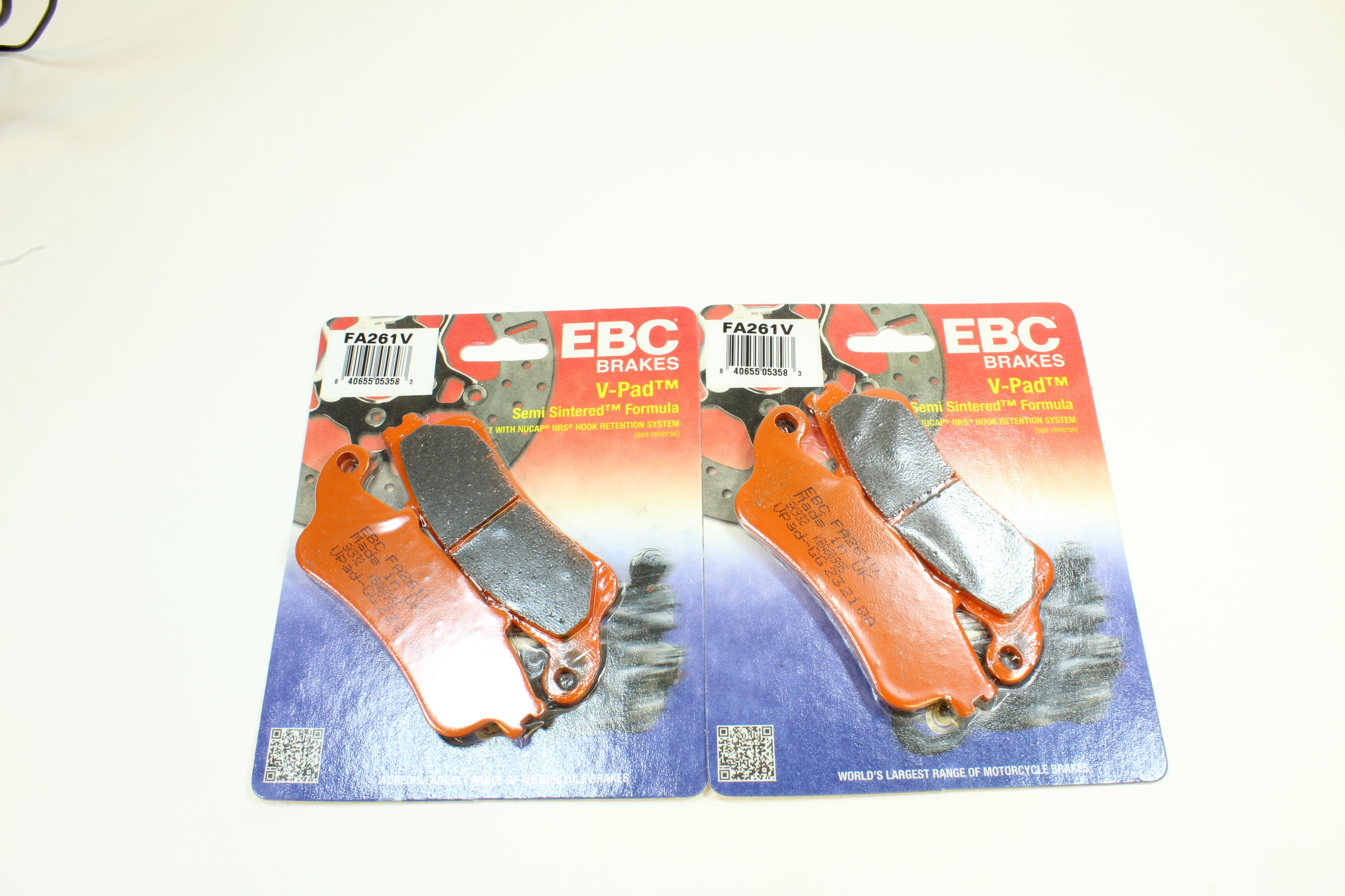 EBC Brake Pad Set Organic for 2002 Honda VTX1800S:Spoke-Front