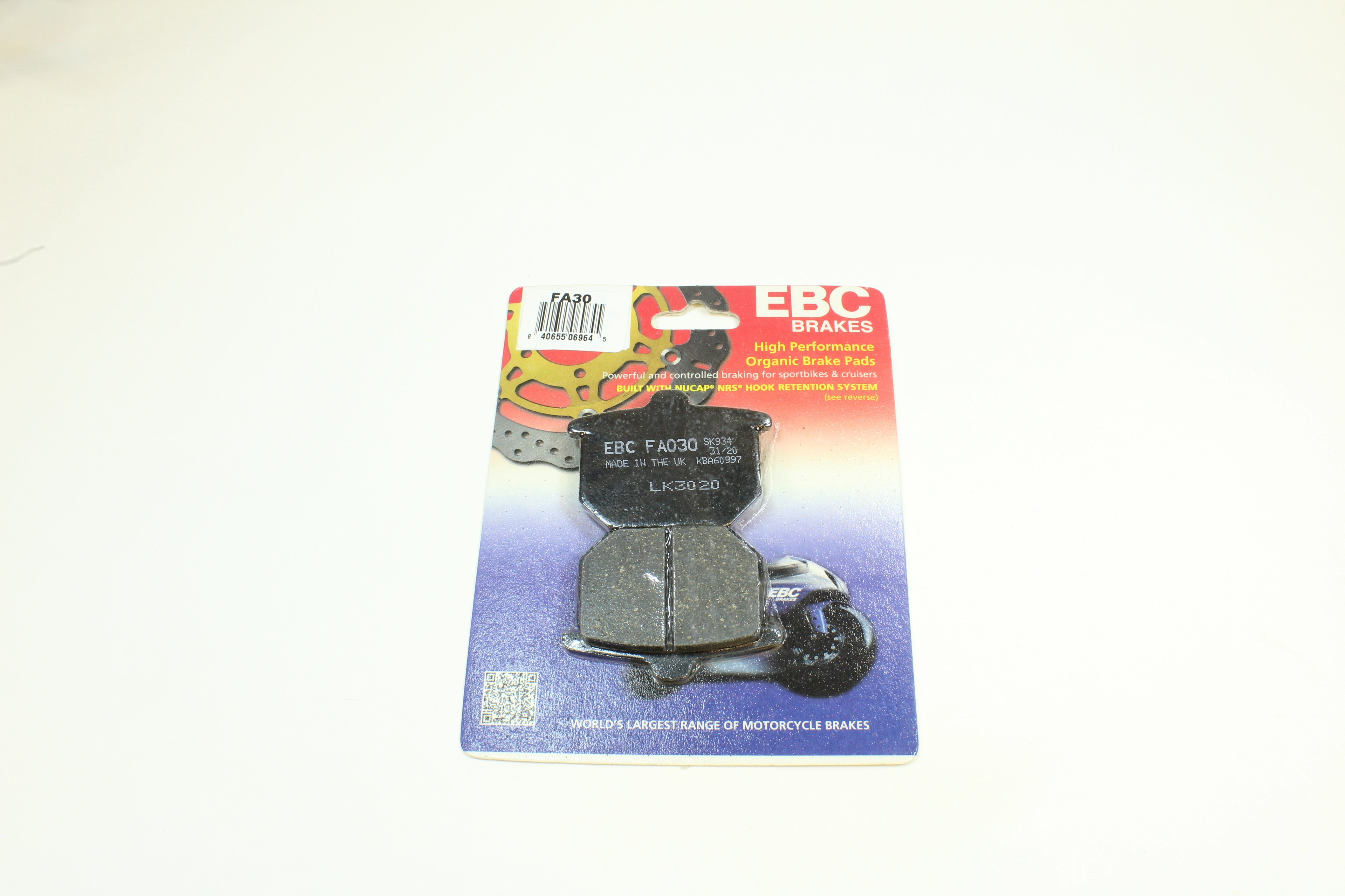 EBC Brake Pads Organic  for 1979-1980 Honda CB750F:Super Sport-Front