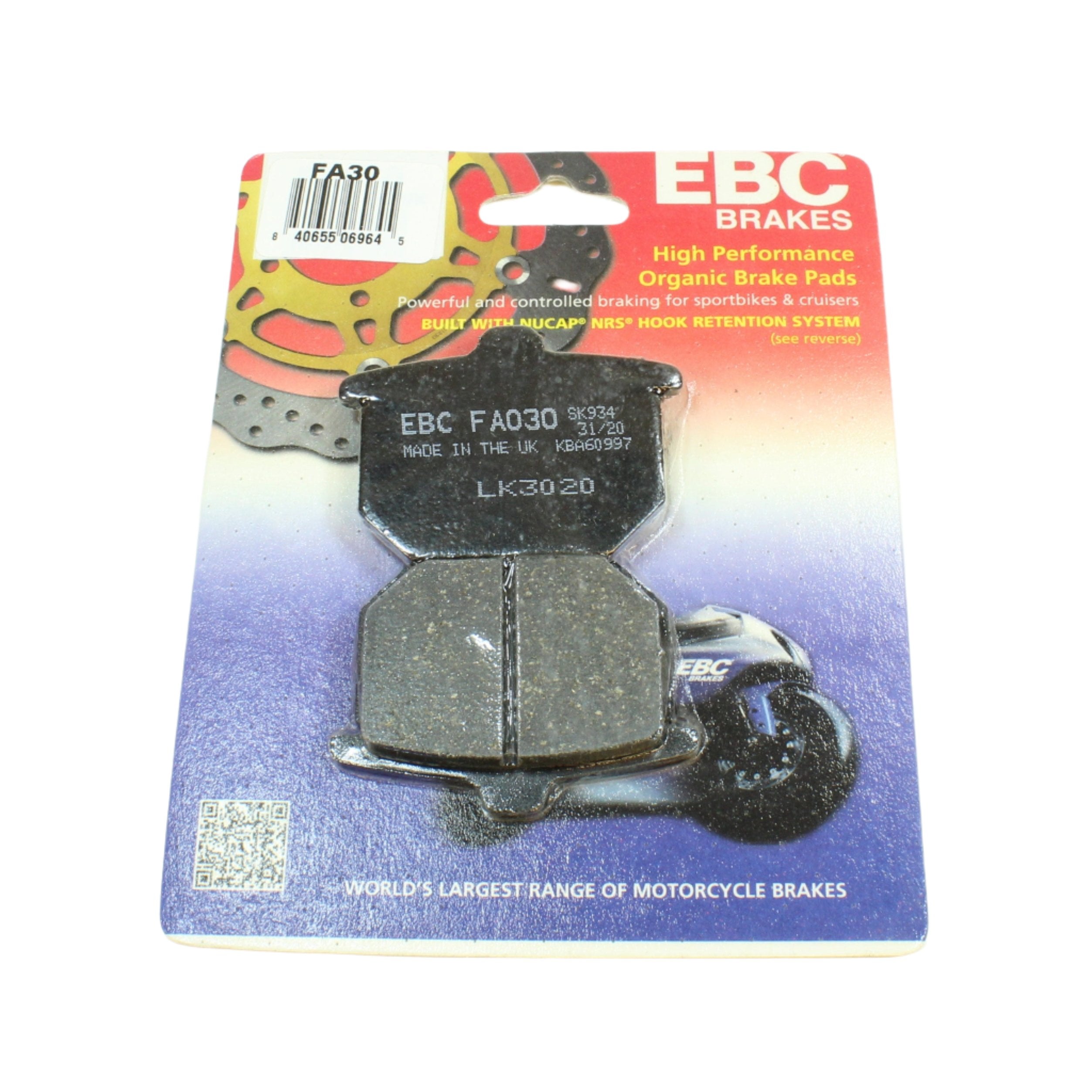 EBC Brake Pads Organic  for 1980 Honda Goldwing 1100:GL1100-Front