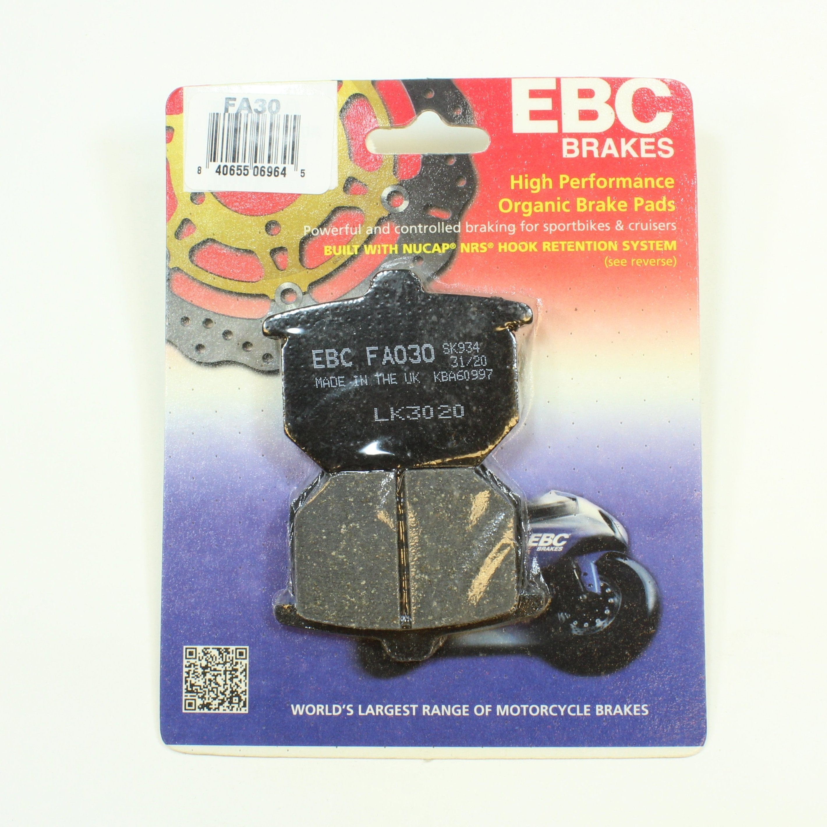 EBC Brake Pads Organic  for 1980 Honda Goldwing 1100:GL1100-Front