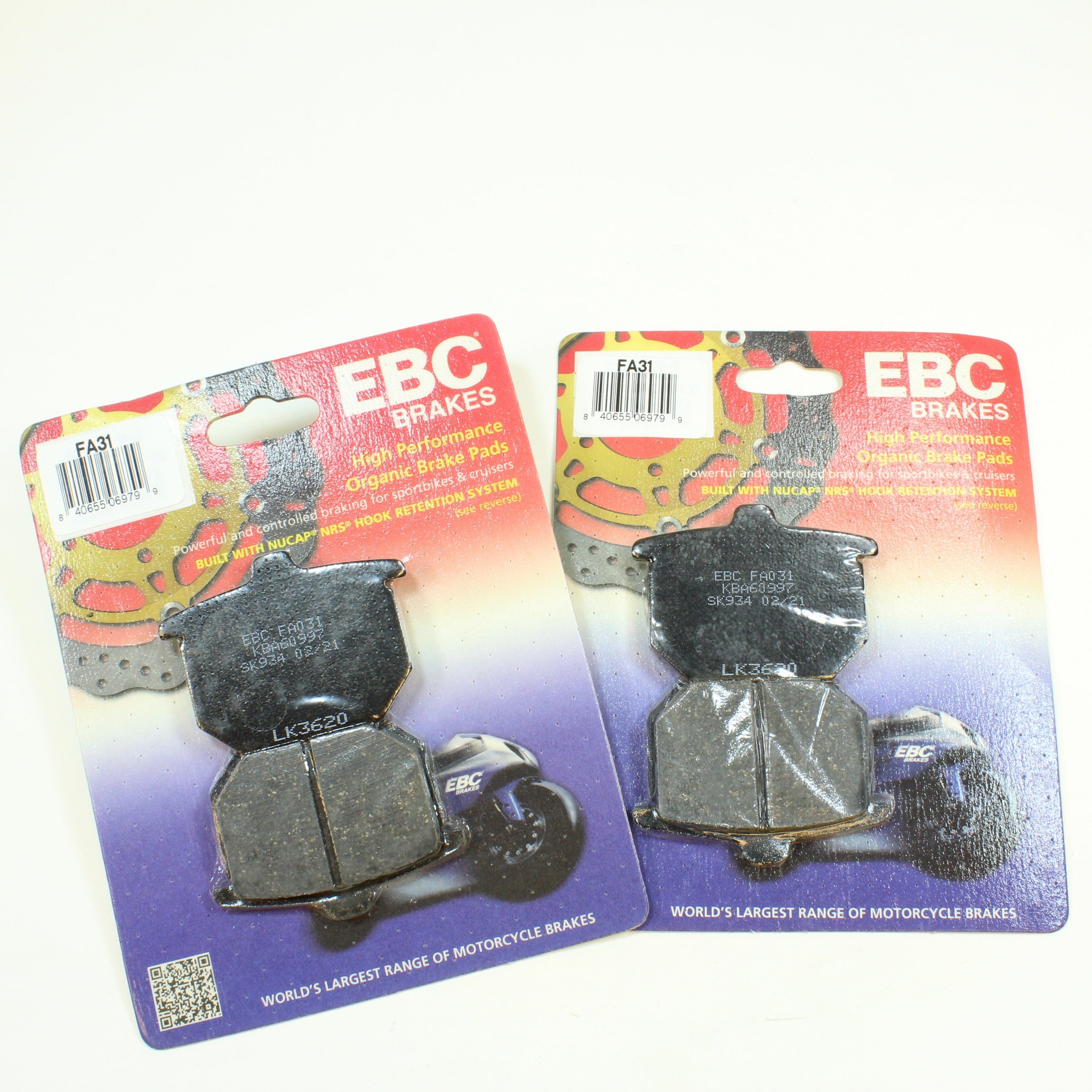 EBC Brake Pad Set Organic for 1977-1978 Honda CB750F:Super Sport-Front