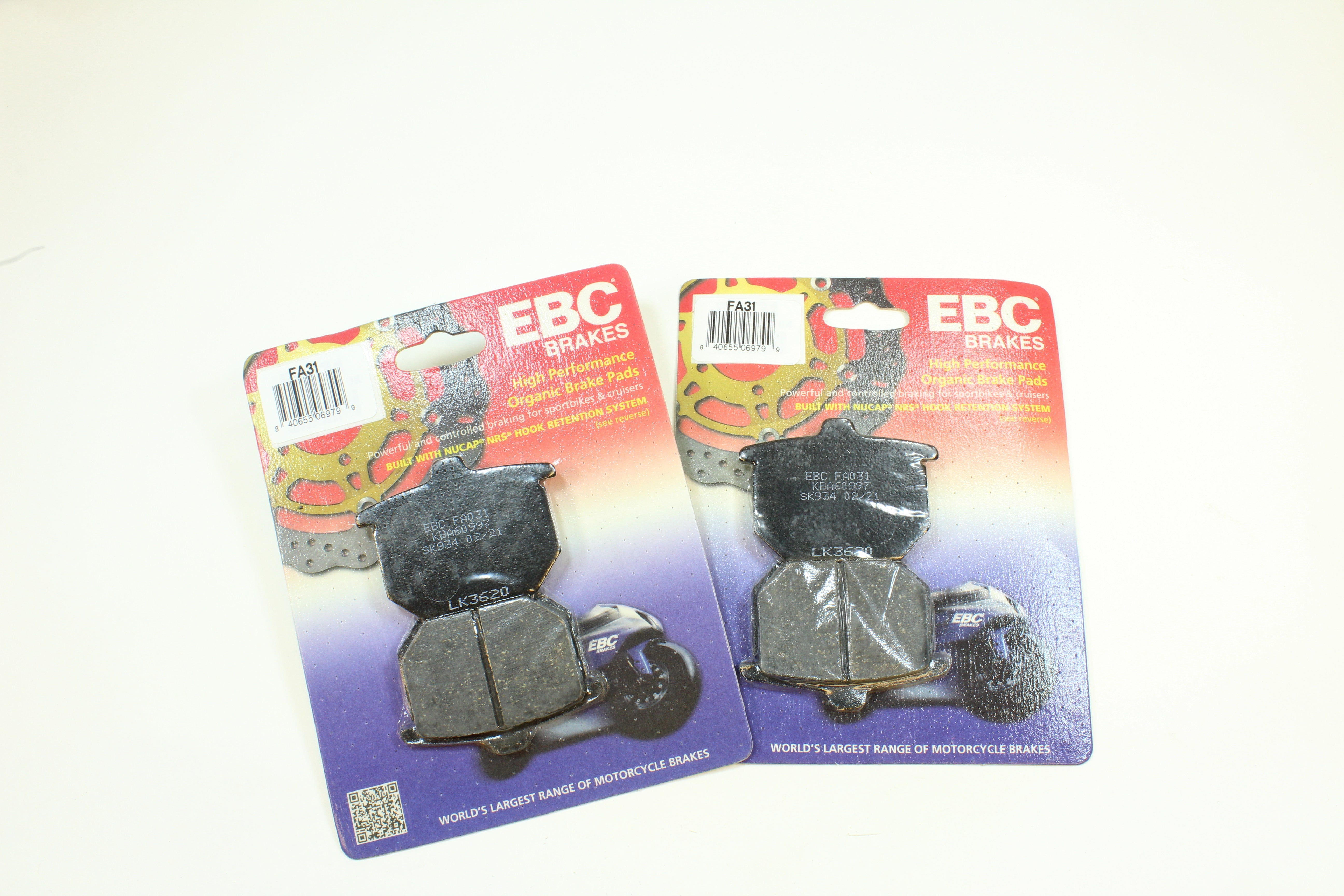 EBC Brake Pad Set Organic for 1979-1980 Honda CBX:Super Sport-Front