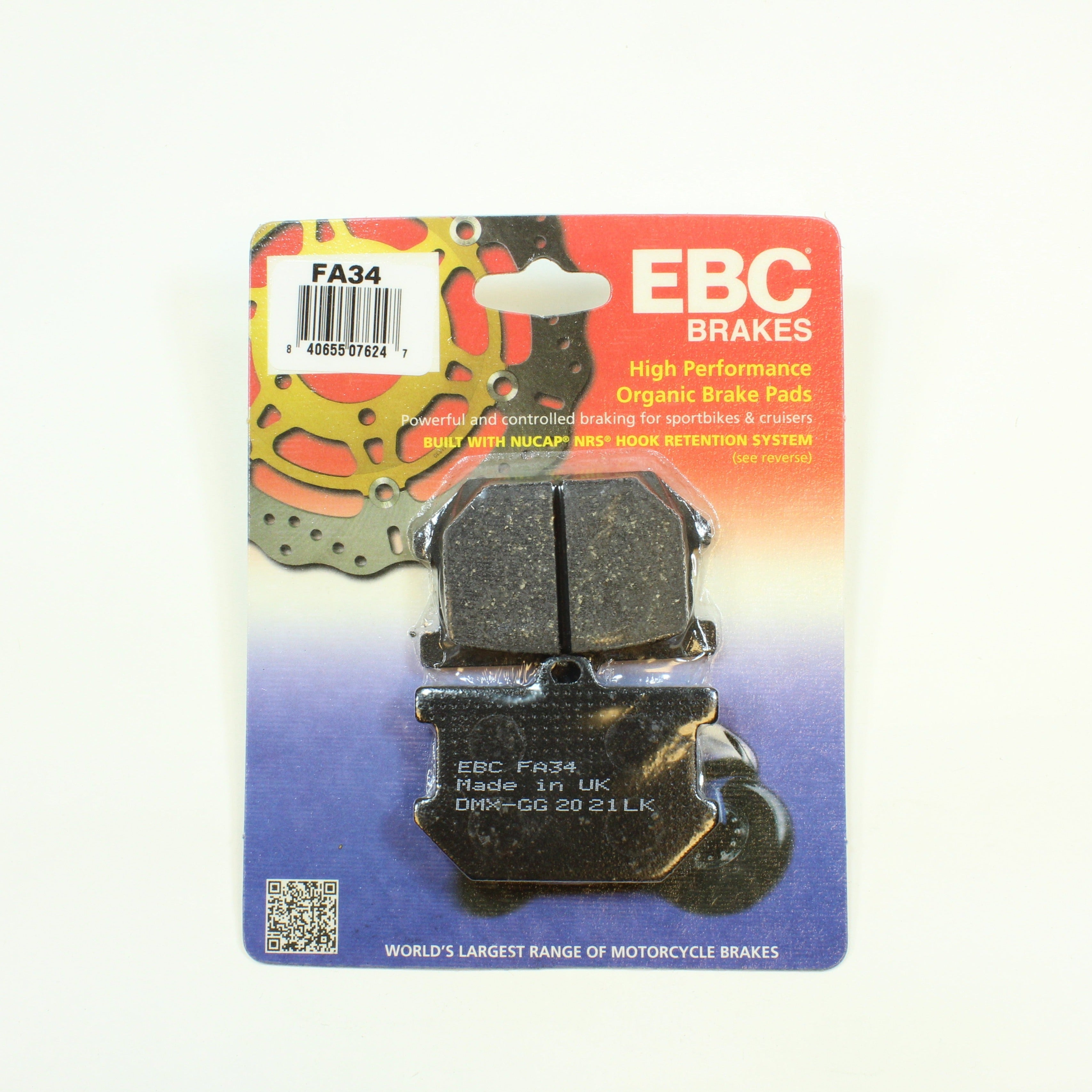 EBC Brake Pads Organic  for 1979-1981 Yamaha XS1100S:Special-Front/Rear