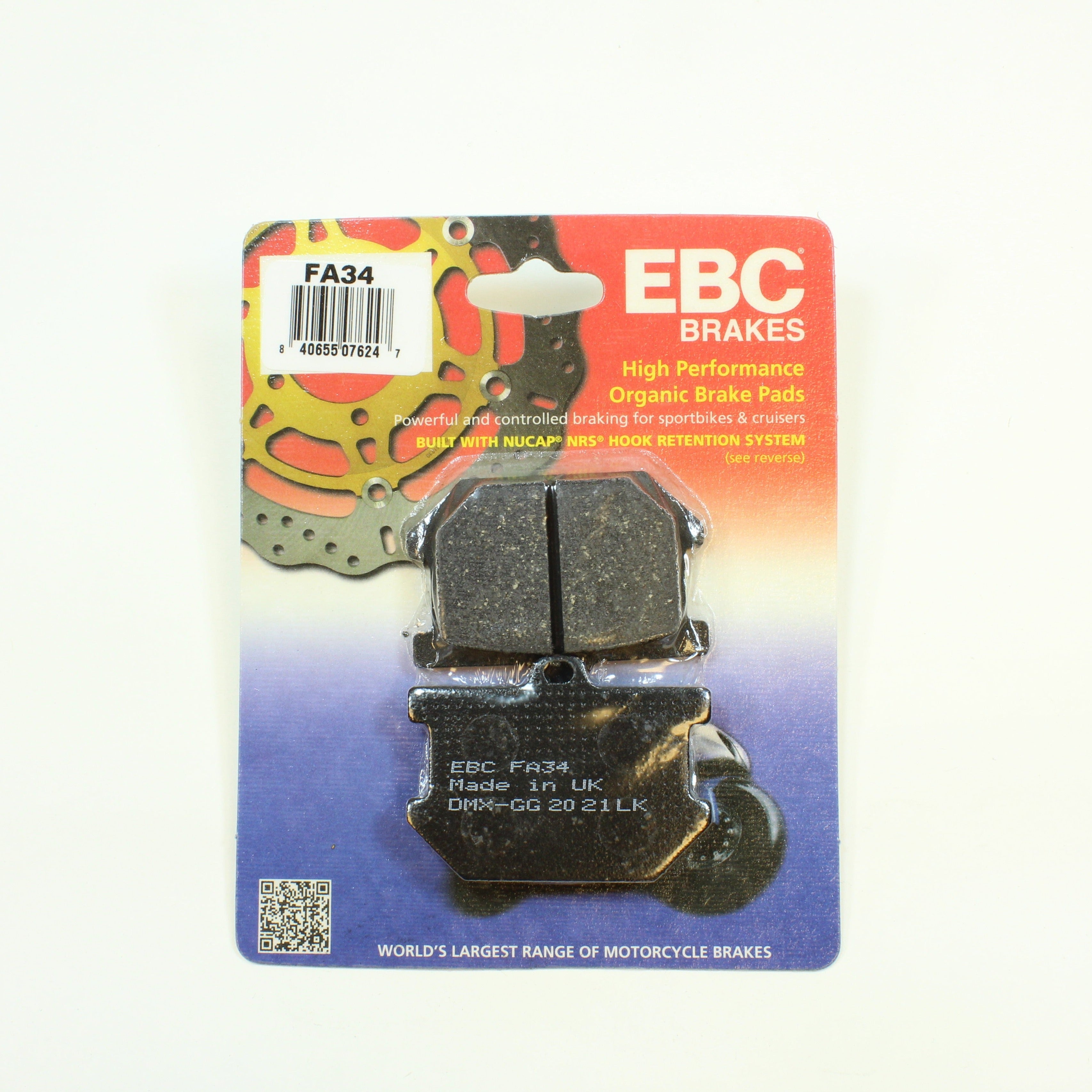 EBC Brake Pads Organic  for 1978-1981 Yamaha SR500-Front