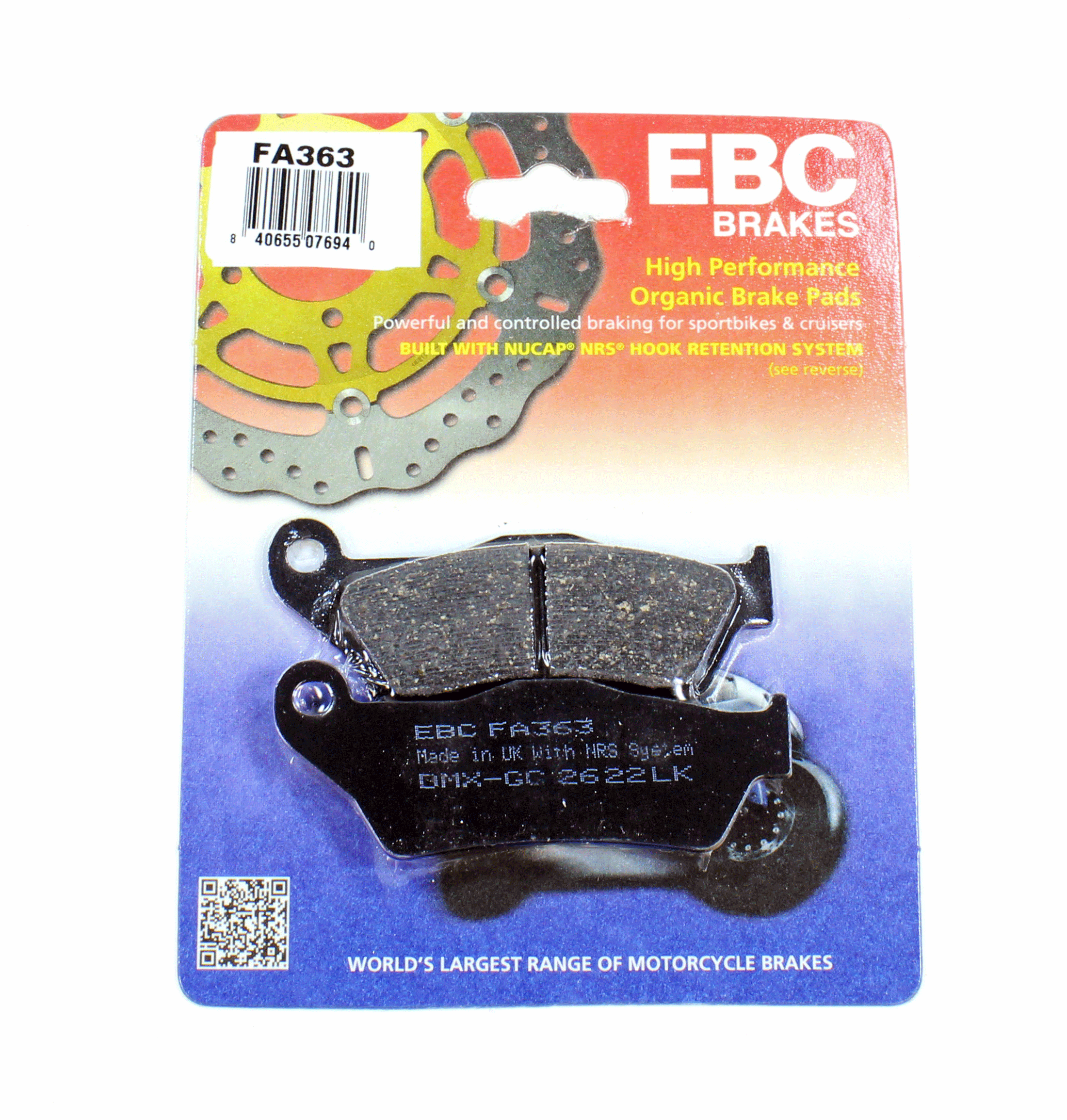 EBC Brake Pads Organic  for 2001 BMW R1100S:Light-Rear