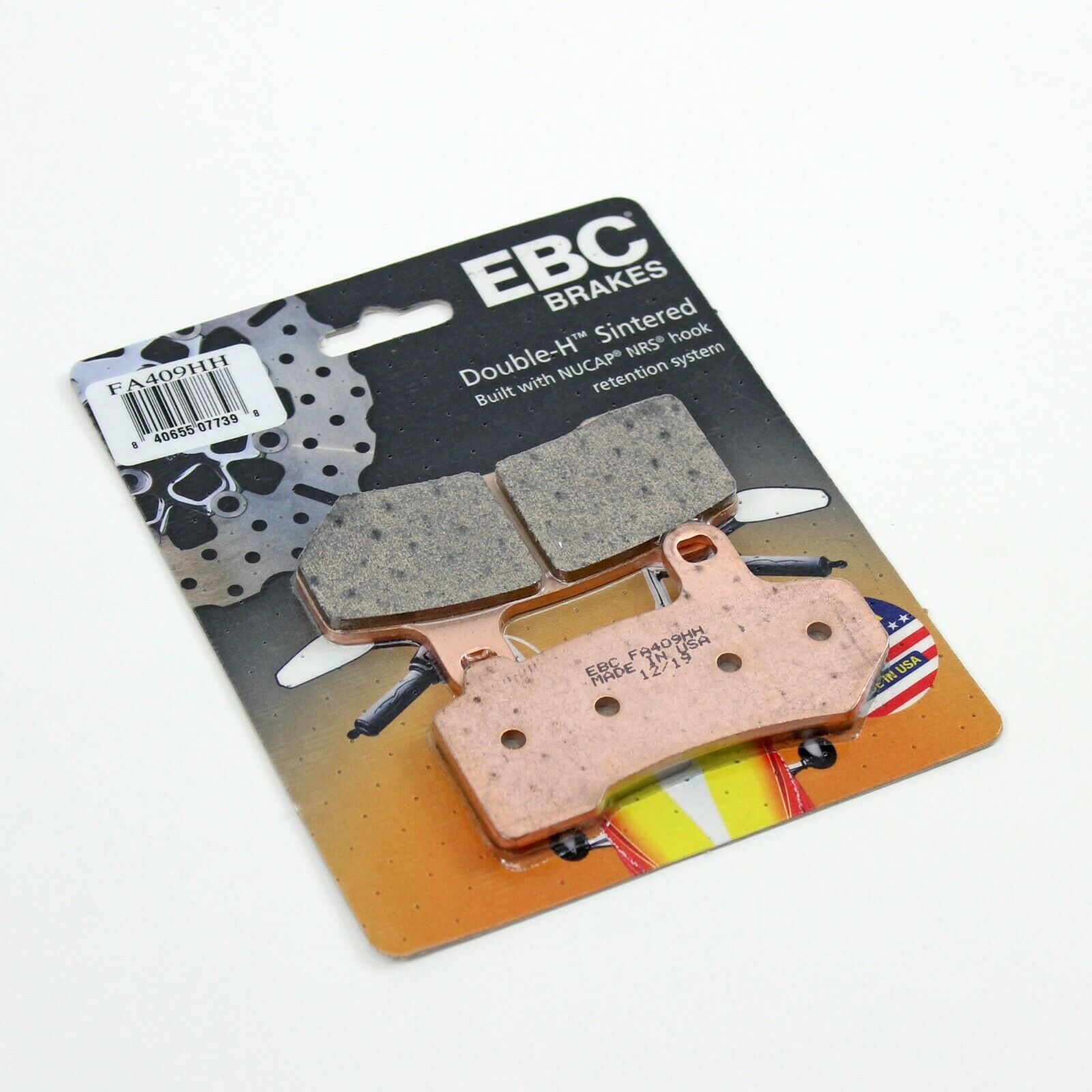 EBC Sintered Brake Pads for 2010-2015 Harley-Davidson Electra Glide:Ultra Limited FLHTK-Front/Rear