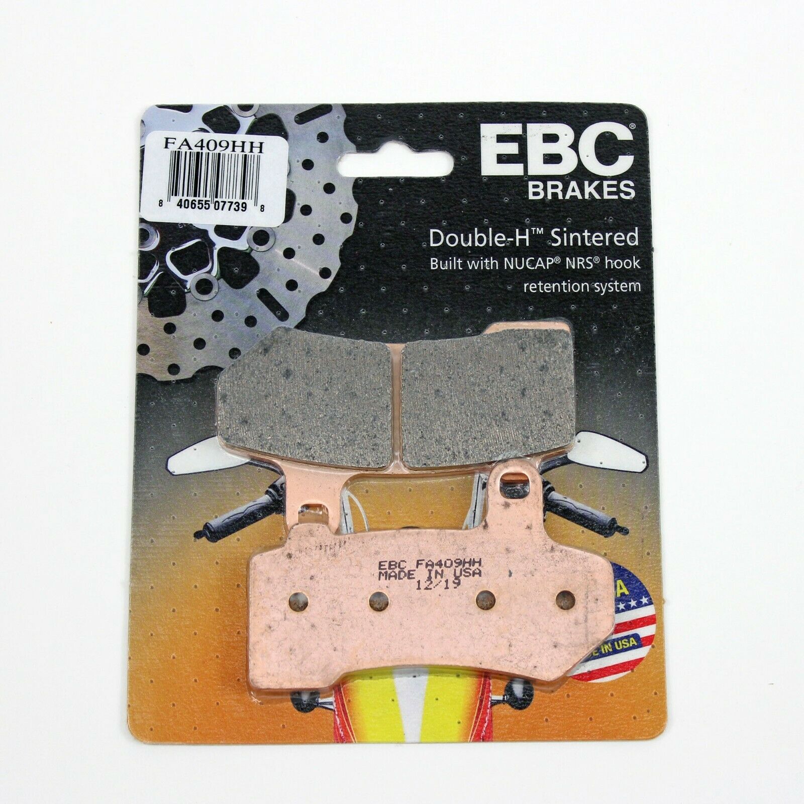 EBC Sintered Brake Pads for 2008-2009 Harley-Davidson Electra Glide:FLHT-Front/Rear