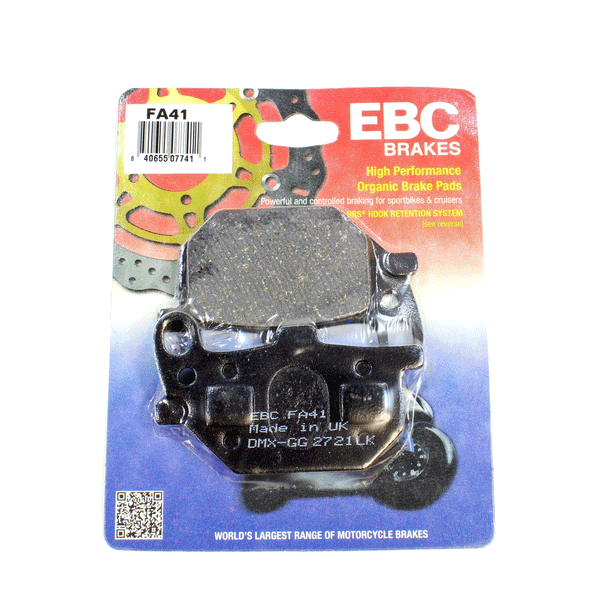 EBC Brake Pads Organic  for 1980-1981 Yamaha XS850S:Special-Front