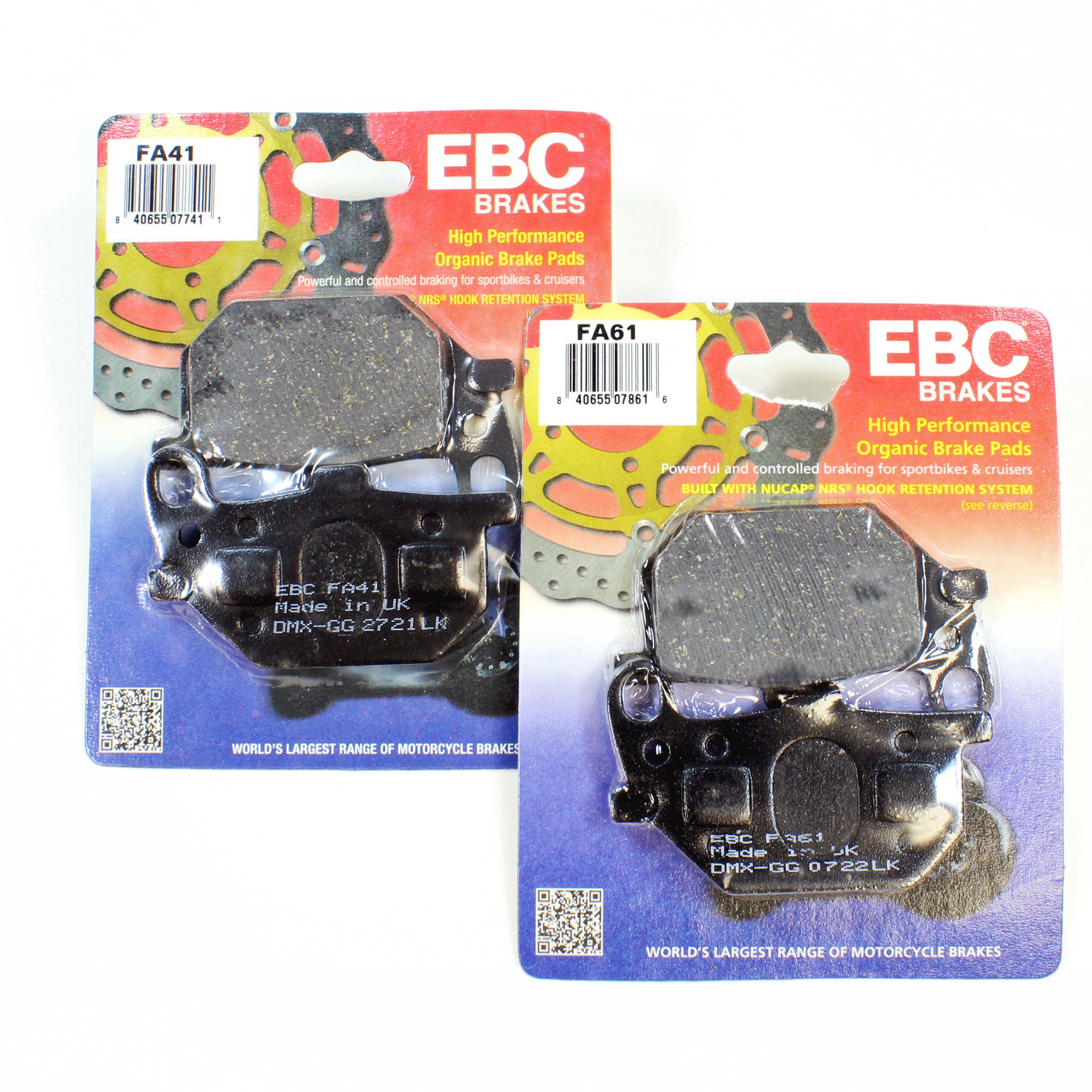 EBC Brake Pad Set Organic for 1980-1981 Yamaha XS850S:Special-Front