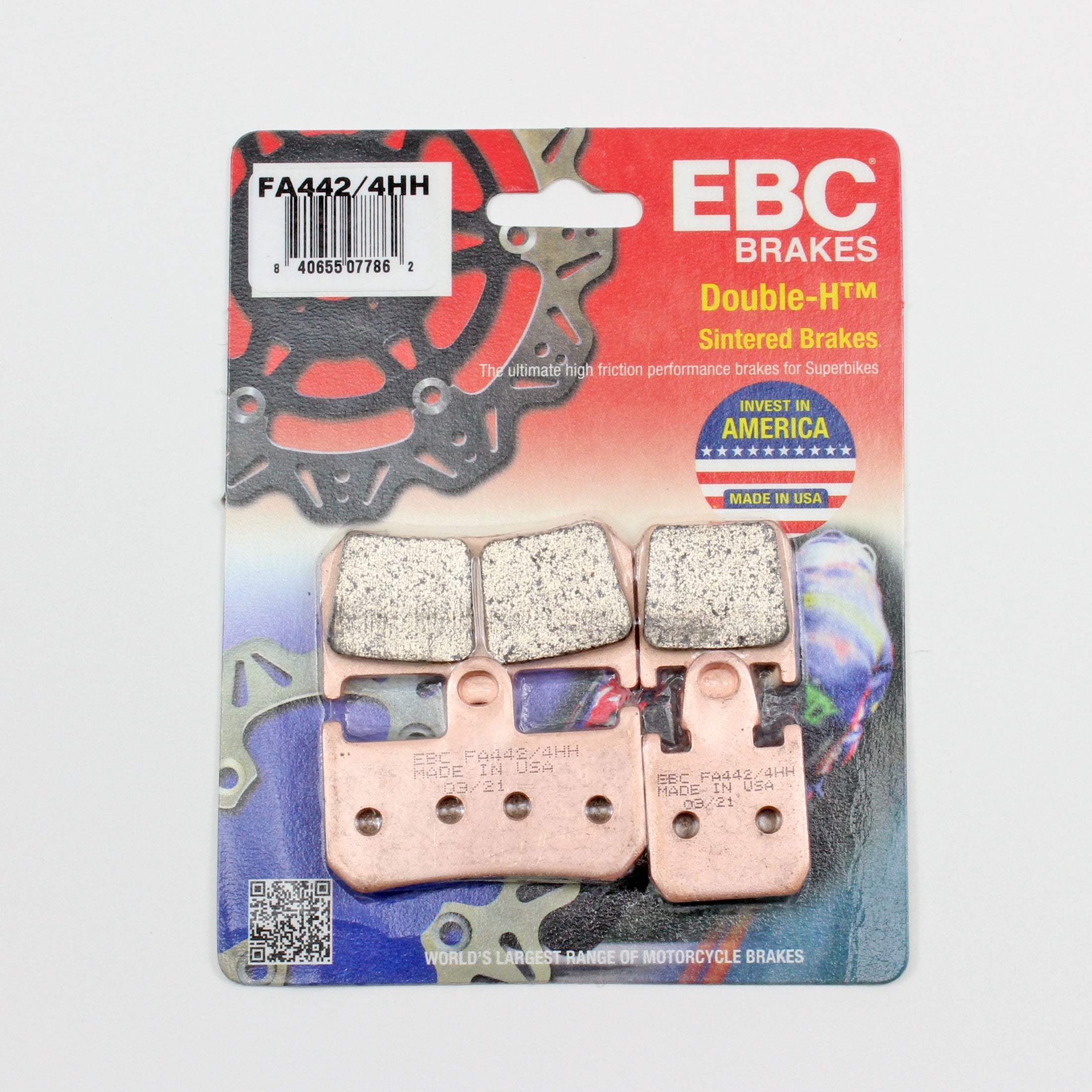 EBC FA442/4HH Rated Sintered Brake Pads-1 Pair