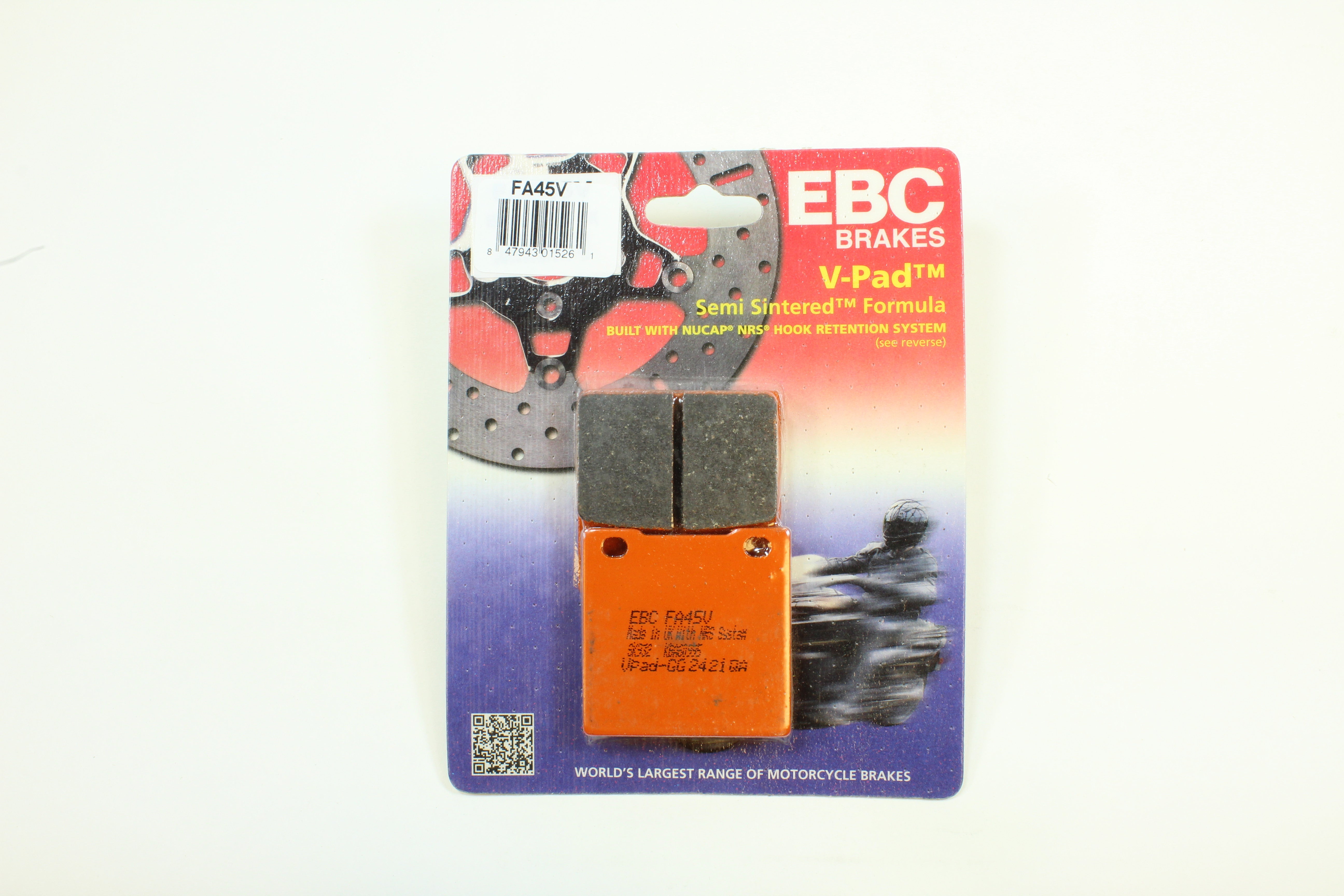 EBC Semi-Sintered Brake V-Pads for 1978 Honda CB400:Hondamatic-Front