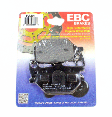 EBC Brake Pads Organic  for 1981-1983 Yamaha Virago 750:XV750-Front