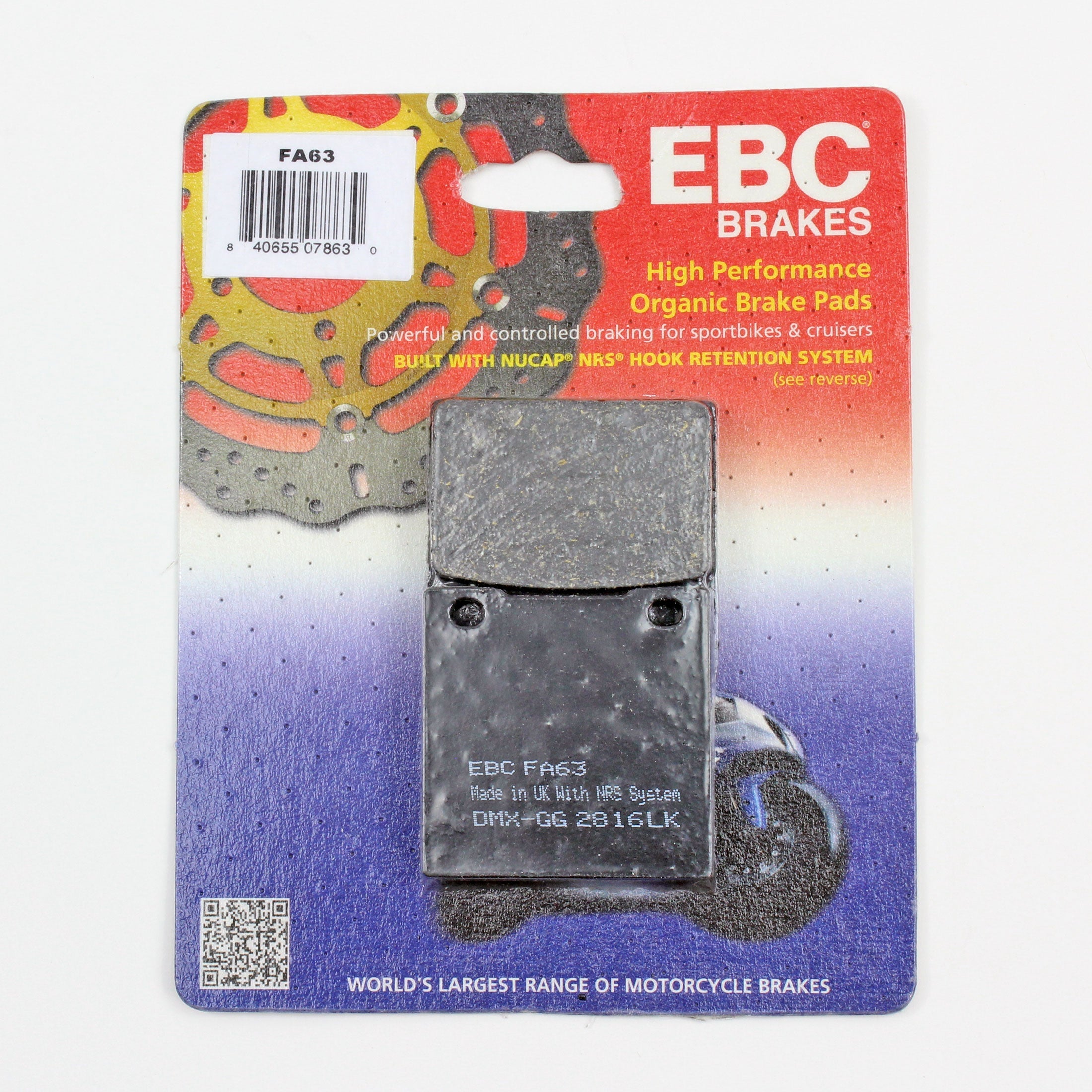 EBC Brake Pad Set Organic for 1986 Suzuki Madura 1200:GV1200GLG-Front