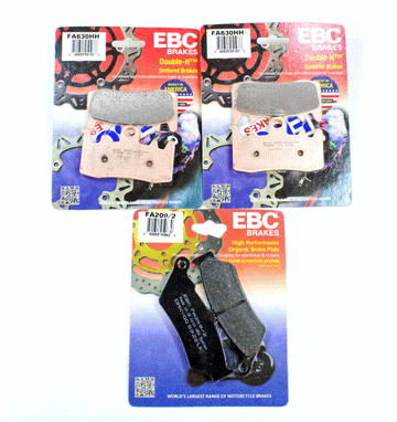 EBC Brake Pad Set Sintered for 2014-2015 BMW R1200RT-Front & Rear