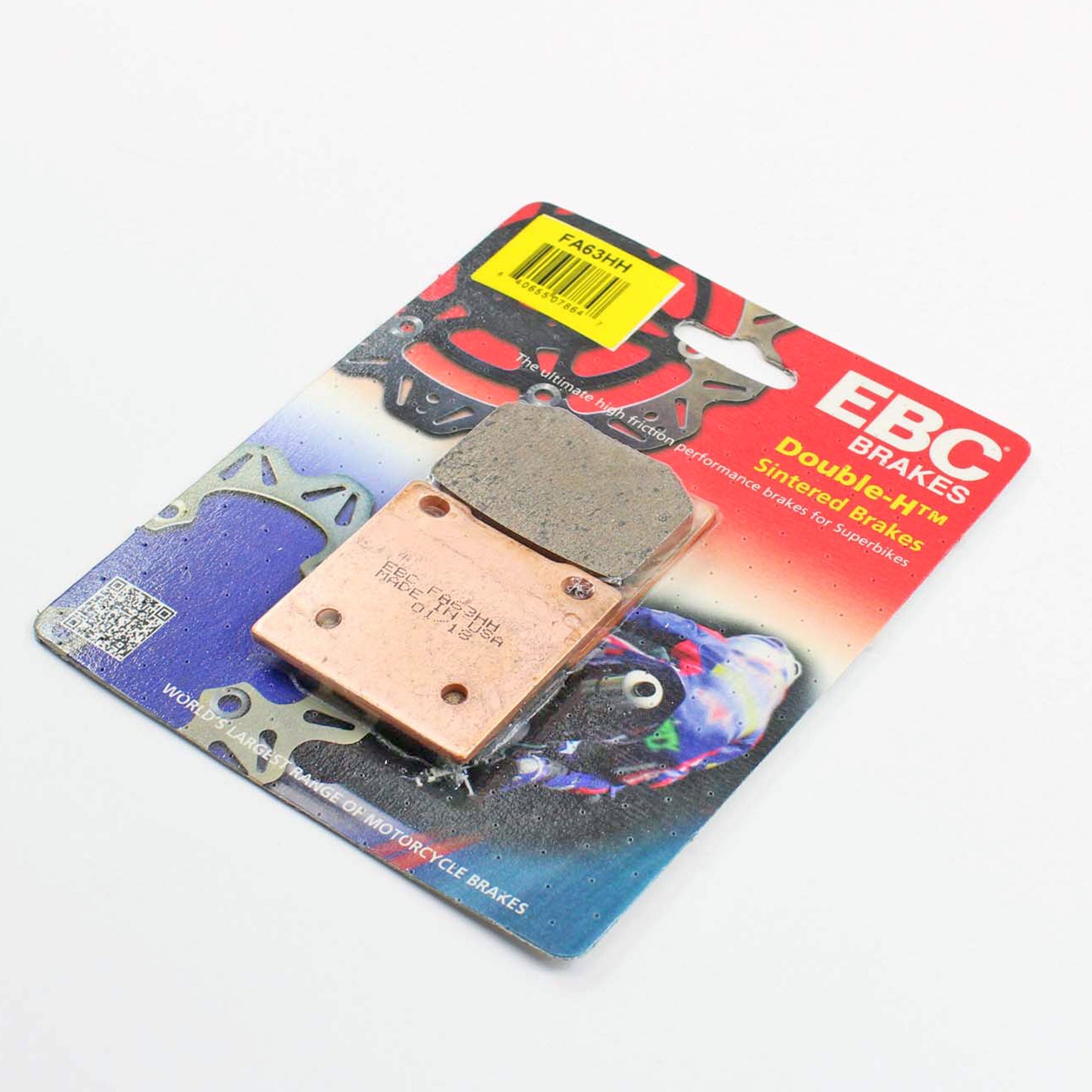 Brakecrafters Brake Pads EBC FA63HH Rated Sintered Brake Pads - 1 Pair