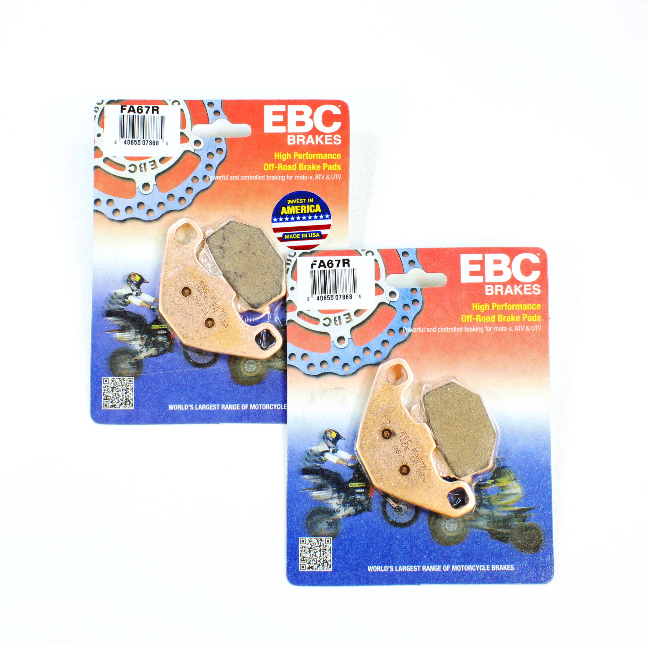 EBC Semi-Sintered Brake Pad Set for 1991 KTM 600:LC4 EXC-Front/Rear