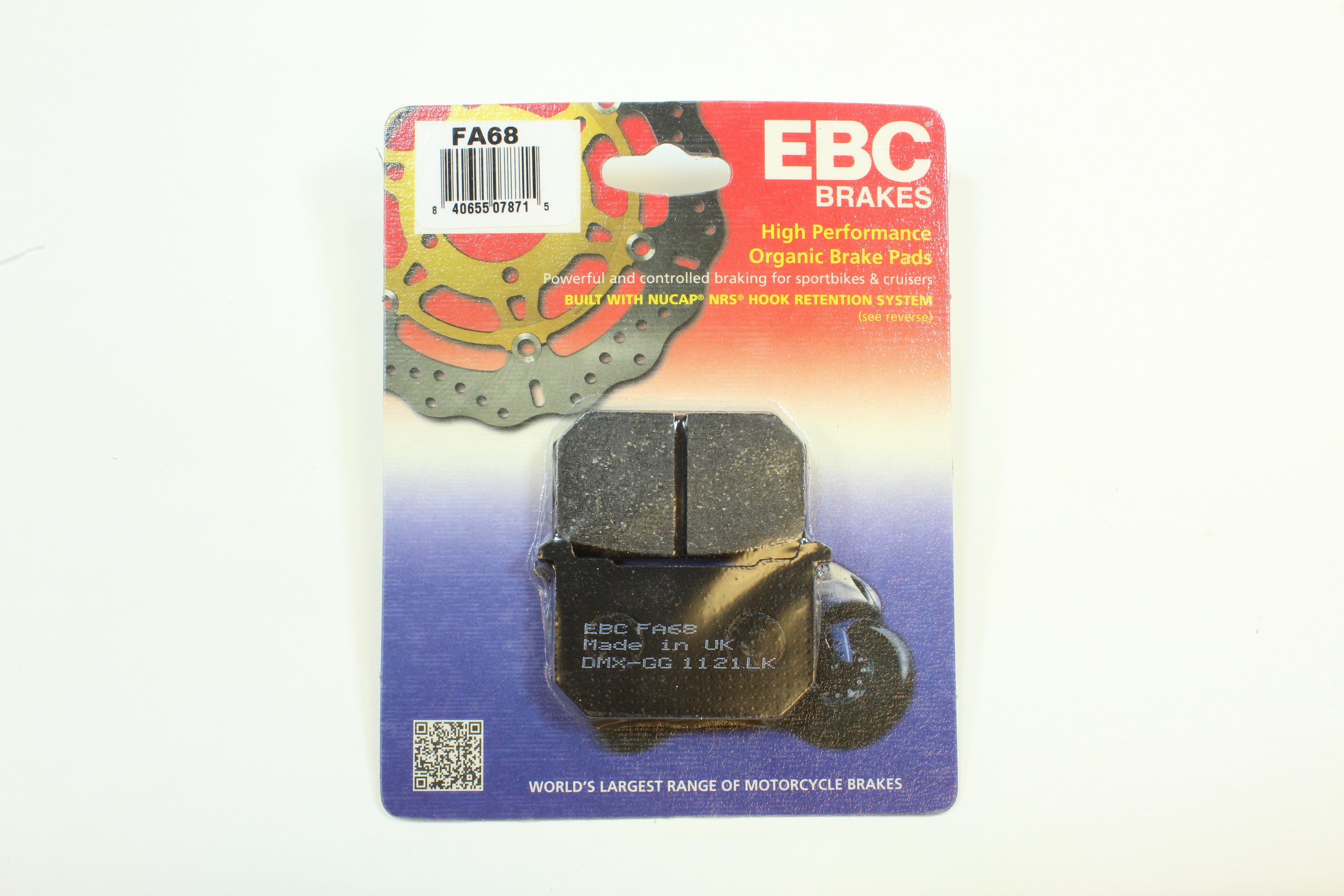 EBC FA68 Performance Organic Front Brake Pads