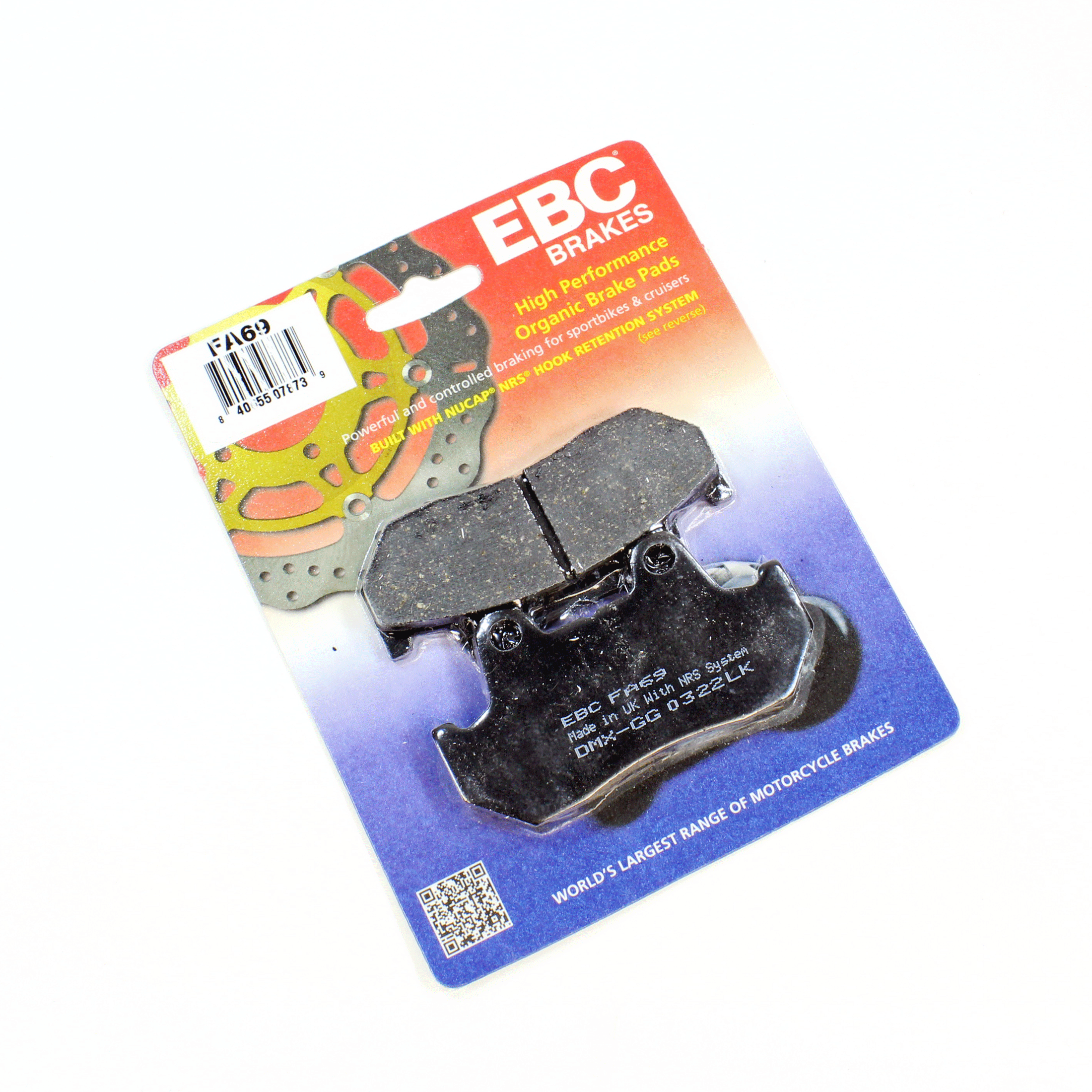 EBC Brake Pads Organic  for 1983 Honda Nighthawk 550:CB550SC-Front/Rear