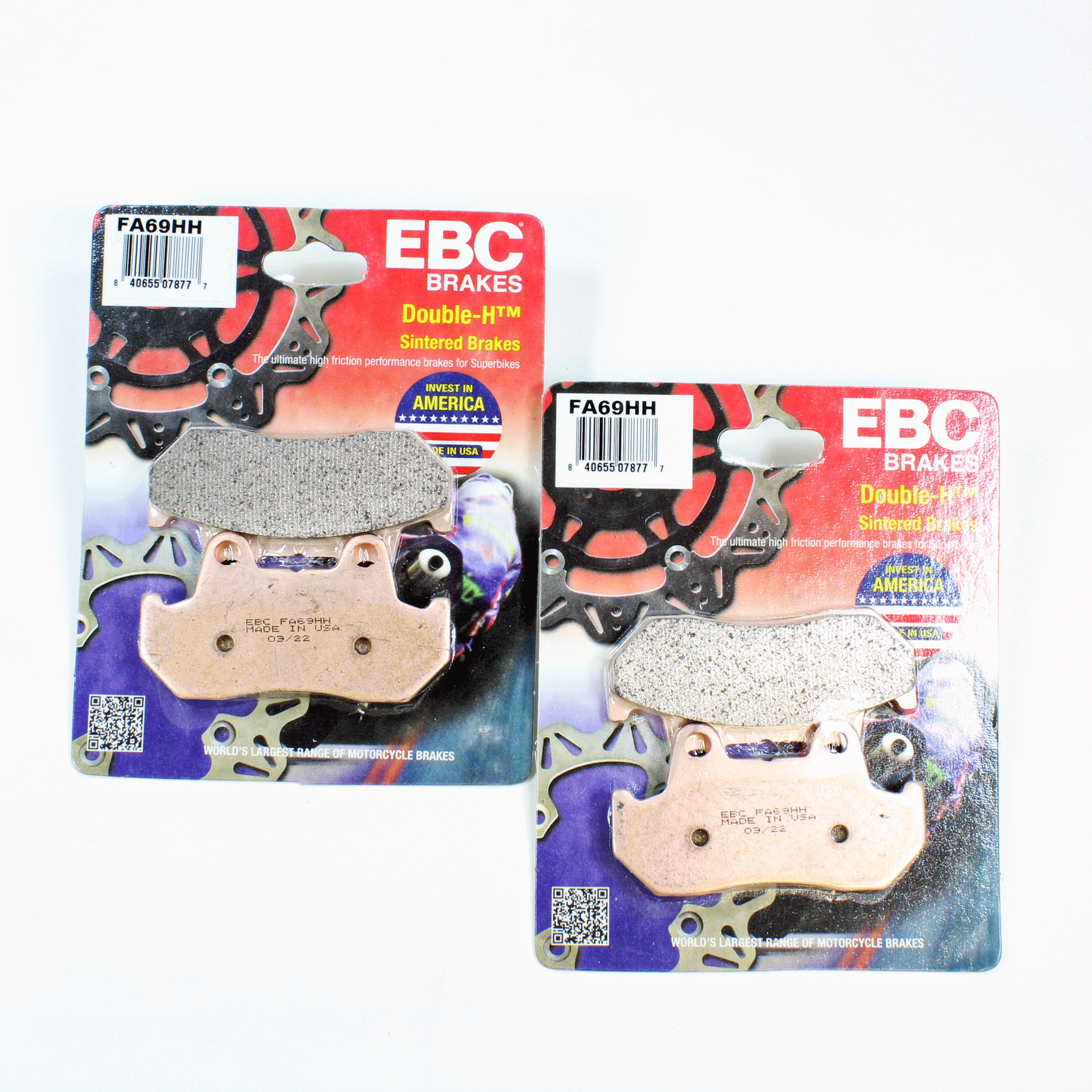 EBC Brake Pad Set Sintered for 1983 Honda Goldwing 1100:GL1100-Front/Rear