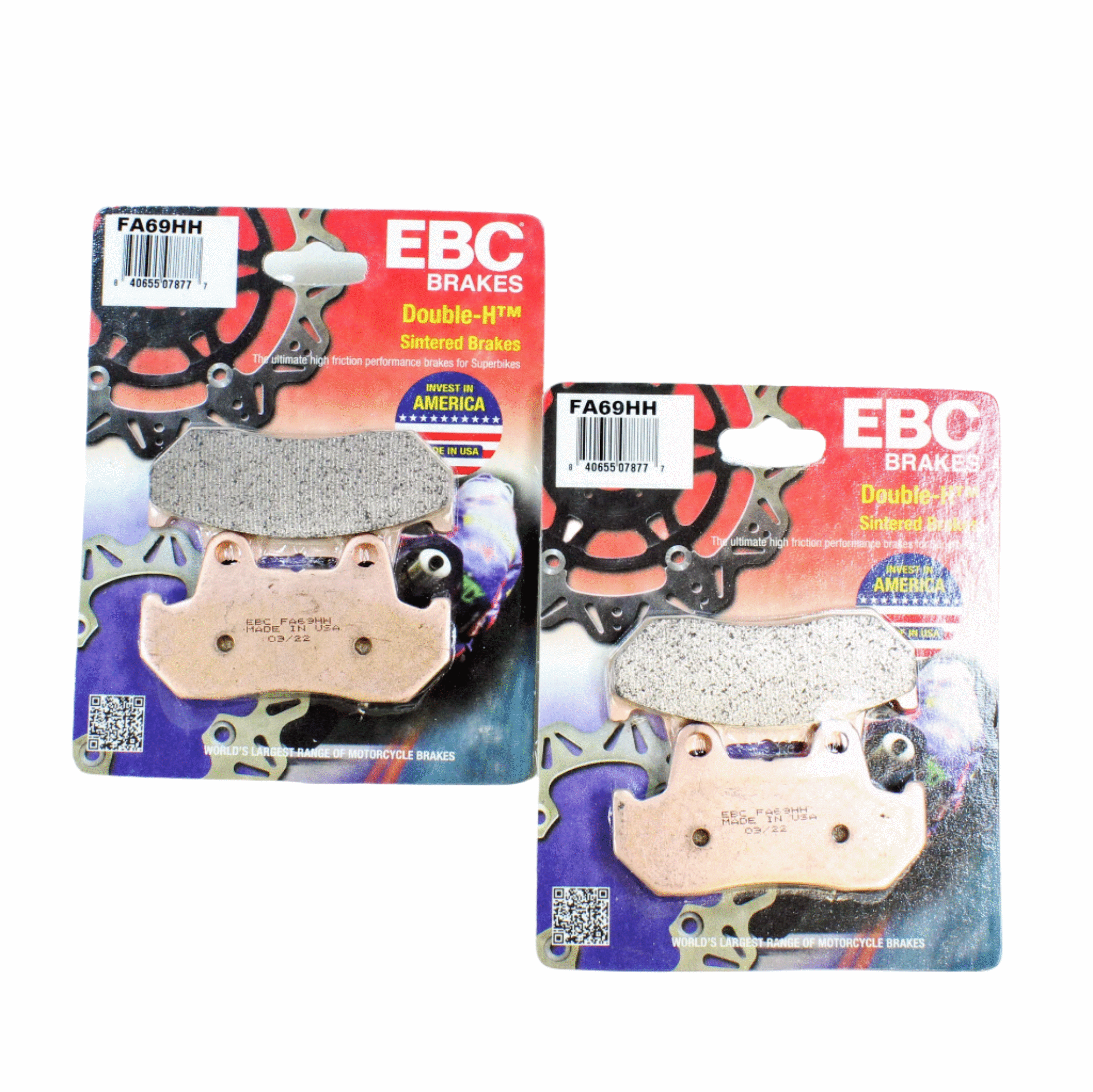 EBC Brake Pad Set Sintered for 1983-1986 Honda V65 Magna:VF1100C-Front/Rear