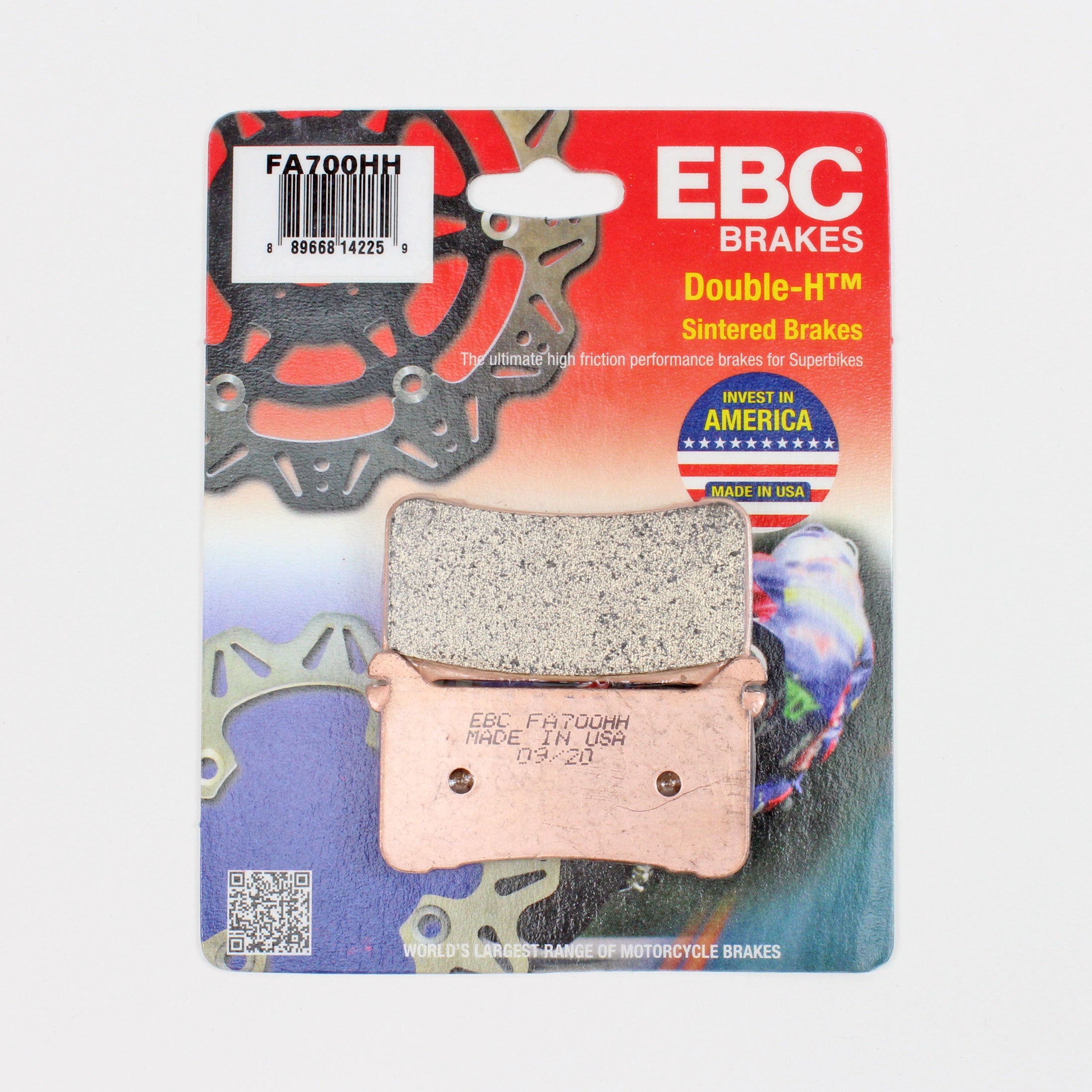 EBC FA700HH Rated Sintered Brake Pads-1 Pair - 0