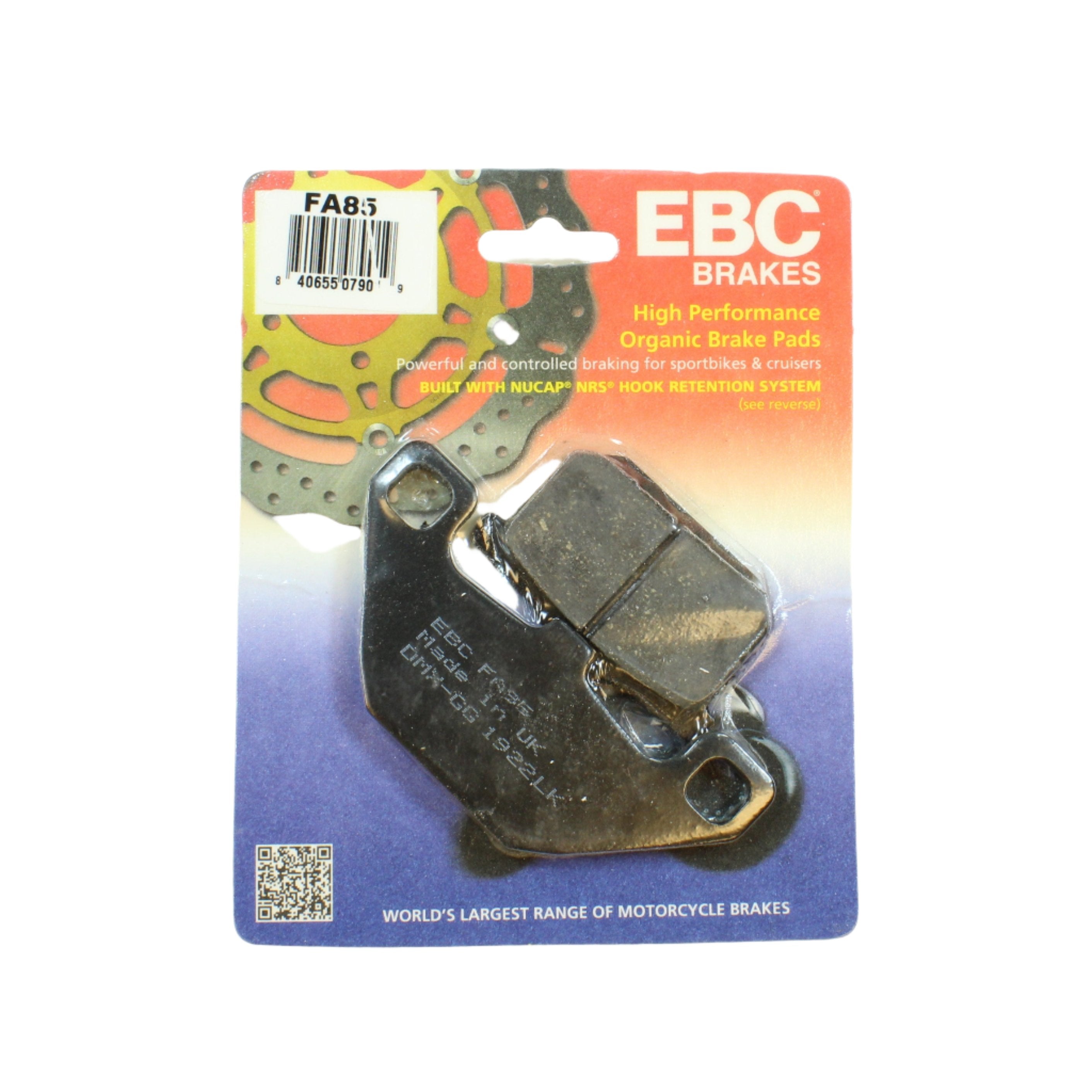 EBC Brake Pads Organic  for 1995-2006 Kawasaki Concours 1000:ZG1000A-Rear