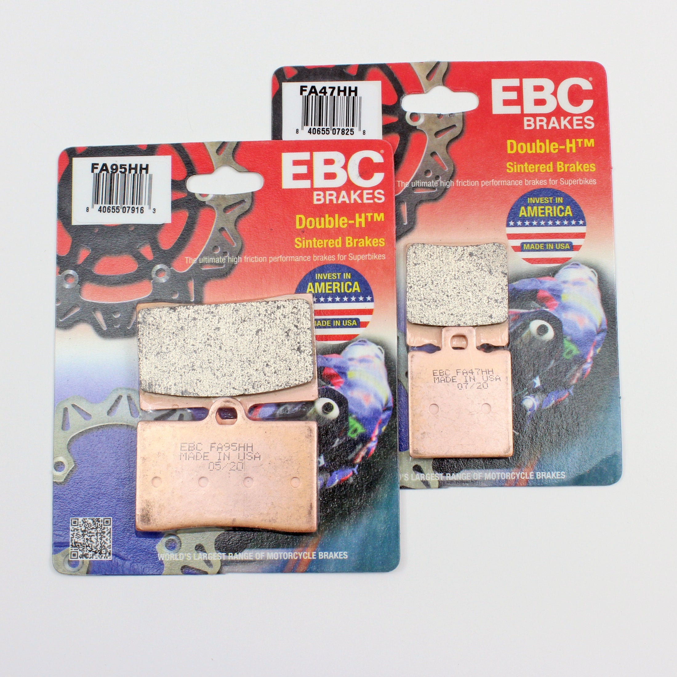 EBC Front & Rear Sintered Ducati Brake Pad Set  FA95HHx1 & FA47HHx1-2 Pair - 0