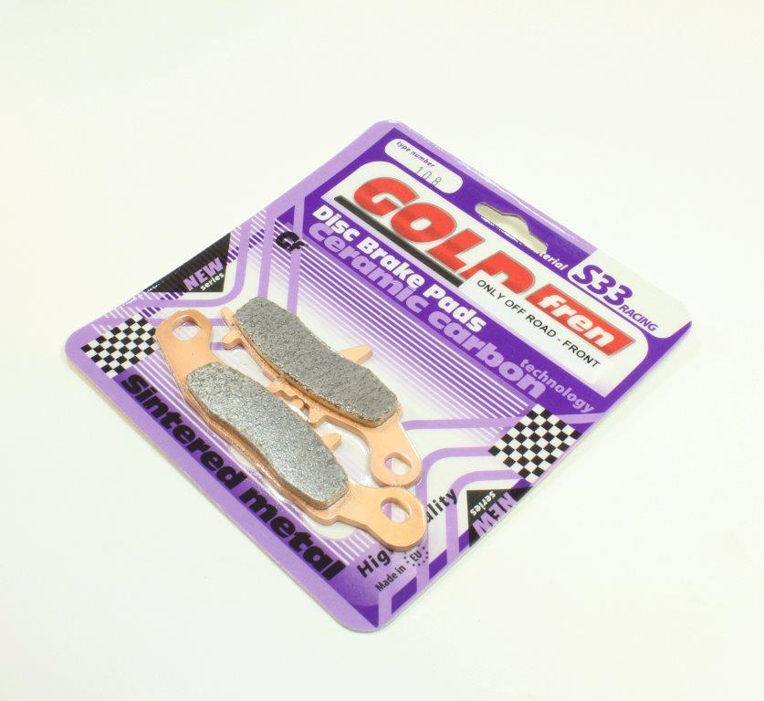 Brakecrafters-Gold Fren S33-108 Ceramic Brake Pads-1 Pair