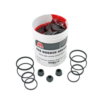 Red Rubber Grease for Hydraulic Motorcycle Brake Systems Repair - 0