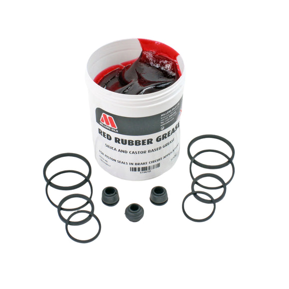 Red Rubber Grease for Hydraulic Motorcycle Brake Systems Repair