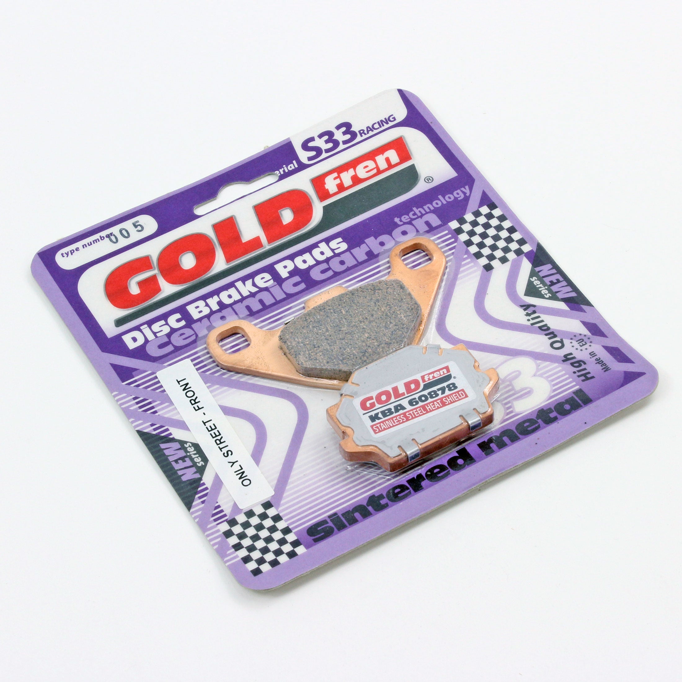 Brakecrafters-Gold Fren S33-005 Ceramic Brake Pads-1 Pair