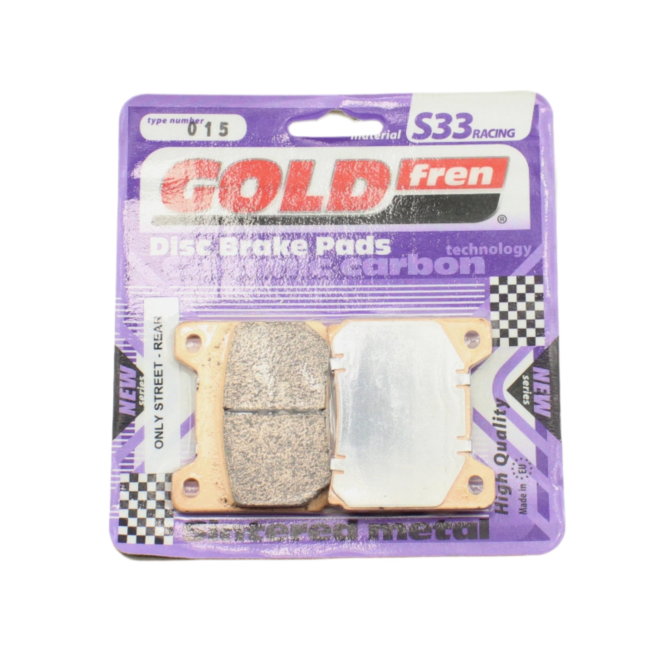 GoldFren Brake Pads S33 Ceramic Carbon  for 1983 Yamaha Seca 900:XJ900R-Front/Rear