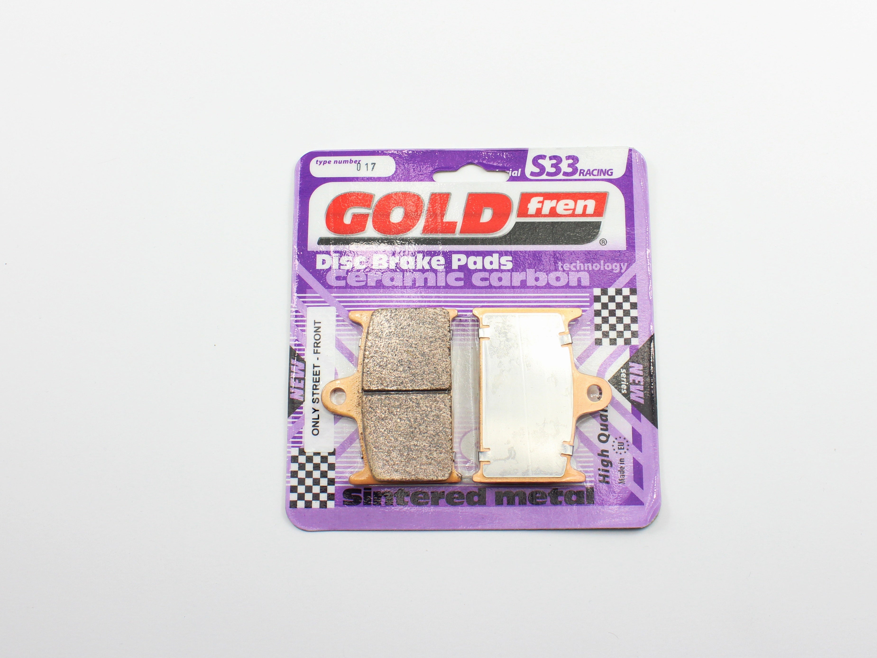 GoldFren Brake Pads S33 Ceramic Carbon  for 2011 Triumph Rocket III:Touring 2-Tone-Front/Rear