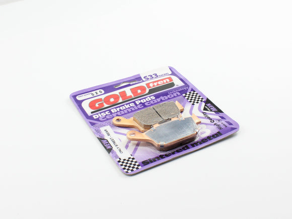 Goldfren S33-020 Ceramic Carbon Rear Brake Pads-1 Pair