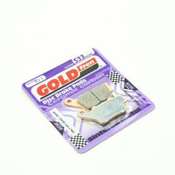 GoldFren Brake Pads S33 Ceramic Carbon  for 2011-2014 Aprilia Dorsoduro 1200:SMV1200-Rear - 1 Pair